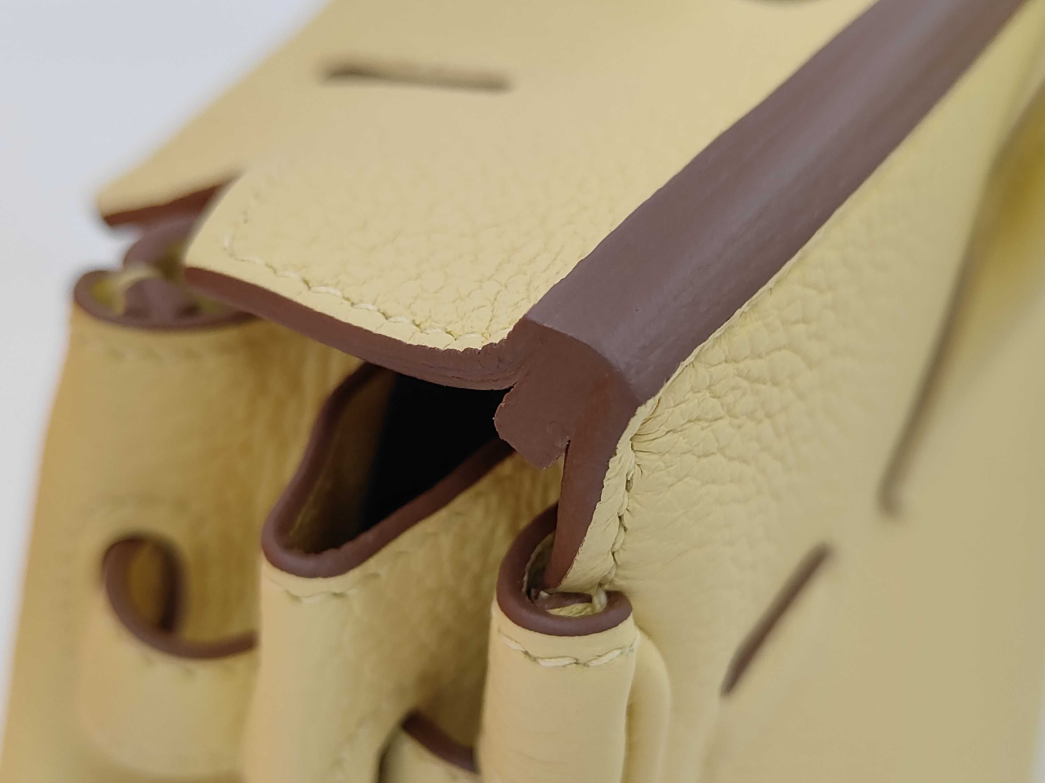 Birkin 25 Jaune Poussin W stamp SV hardware handbag — view 14