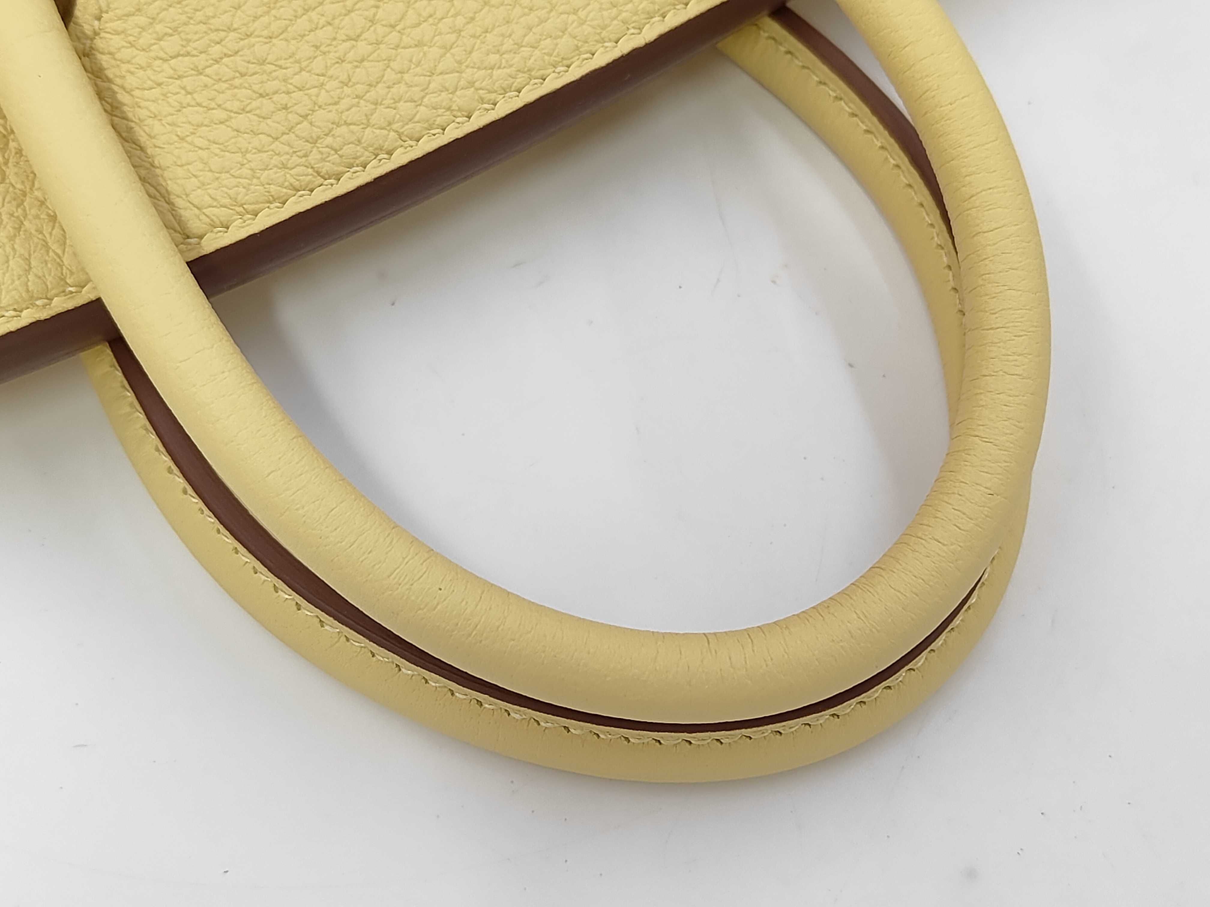 Birkin 25 Jaune Poussin W stamp SV hardware handbag — view 5
