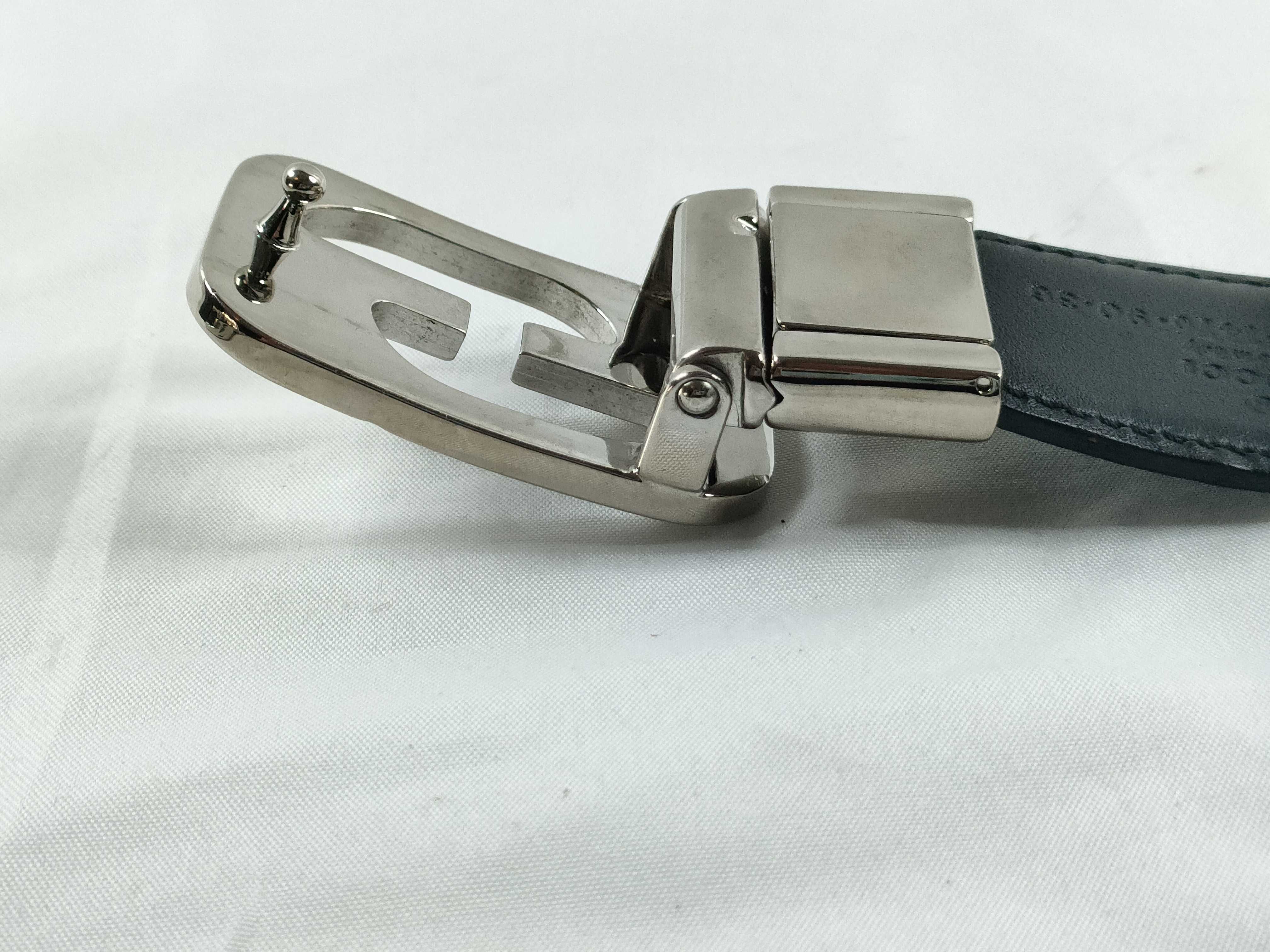 Interlocking G GG Monogram Silver Buckle Belt — view 5