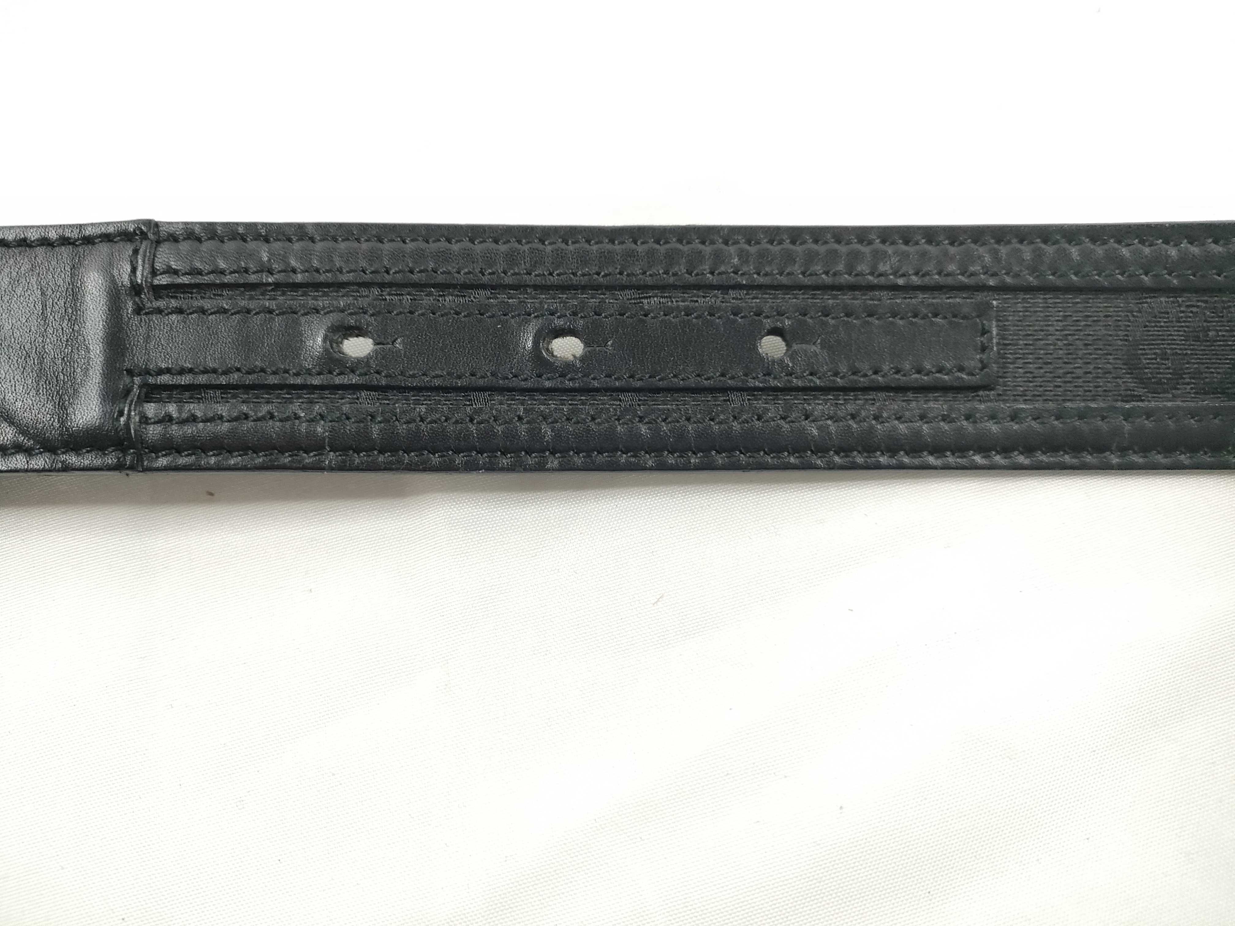 Interlocking G GG Monogram Silver Buckle Belt — view 7