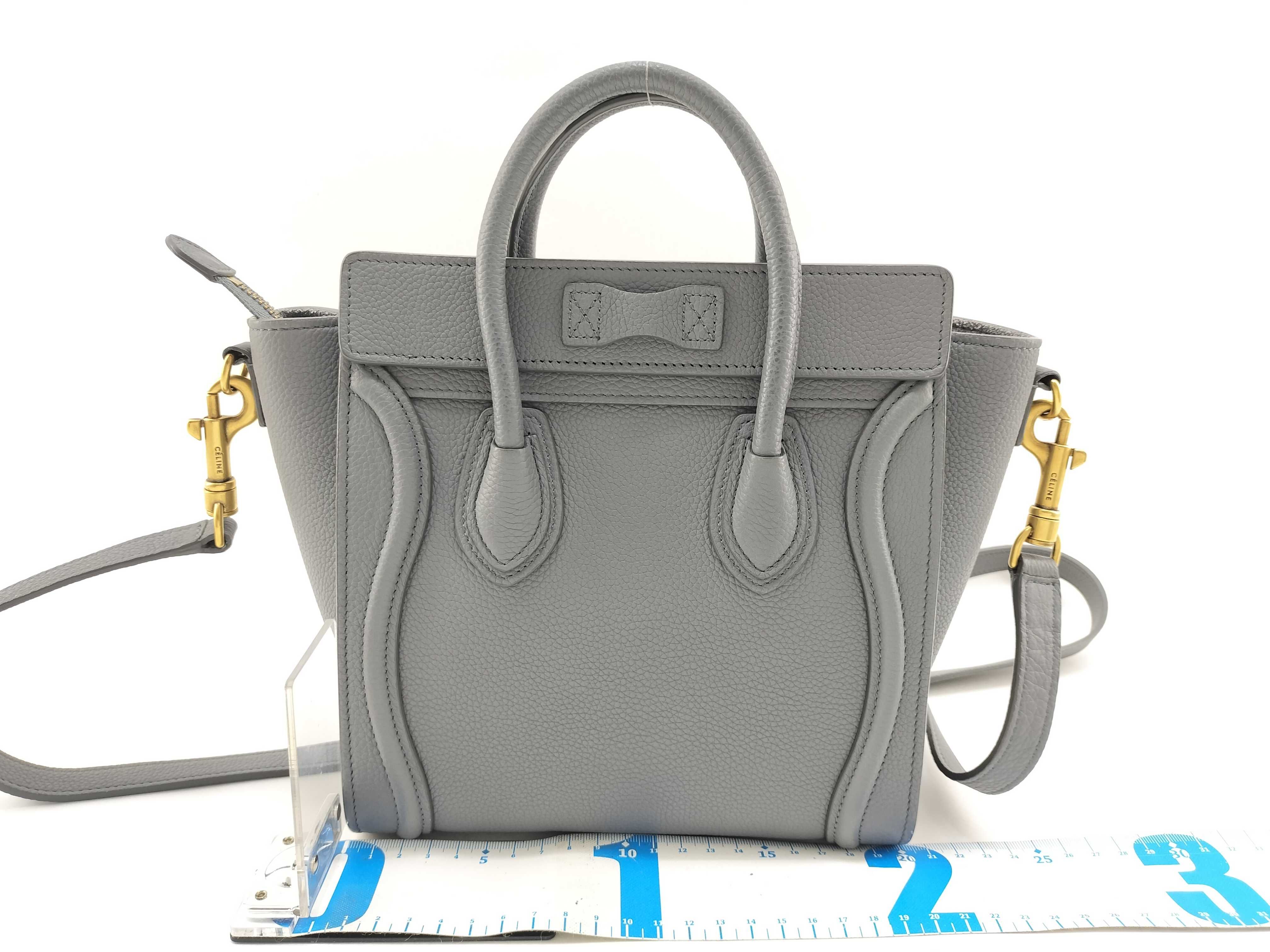 Luggage Nano Shopper 2-Way Bag, Gray, Size 39, Handbag — view 2