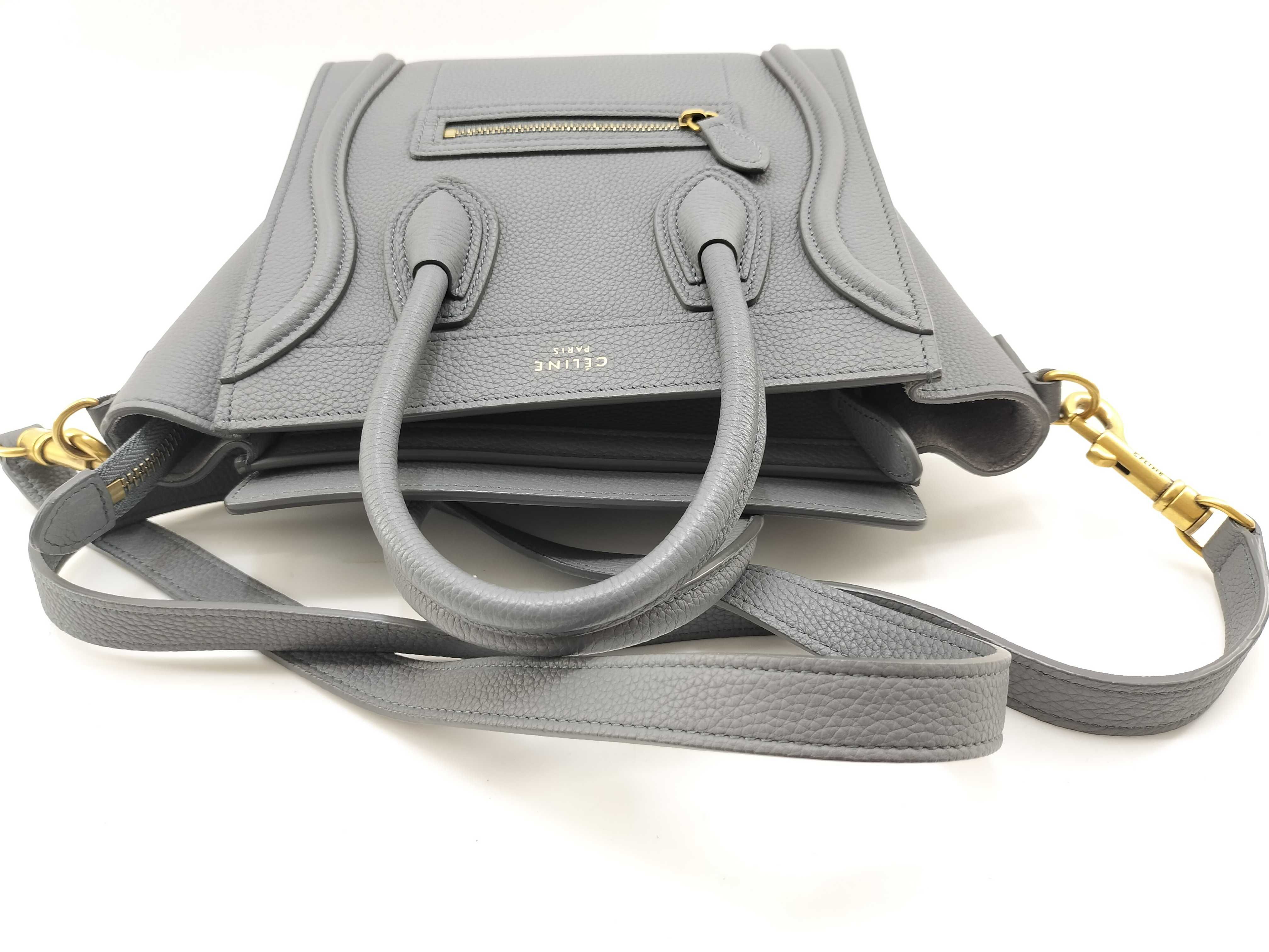 Luggage Nano Shopper 2-Way Bag, Gray, Size 39, Handbag — view 9
