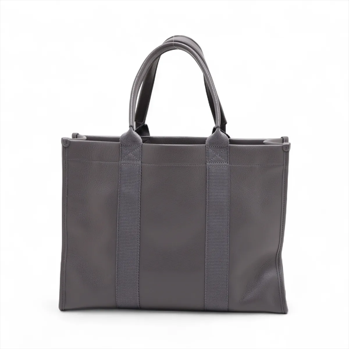 Hardware 671400 Leather 2-Way Handbag, Gray — view 2
