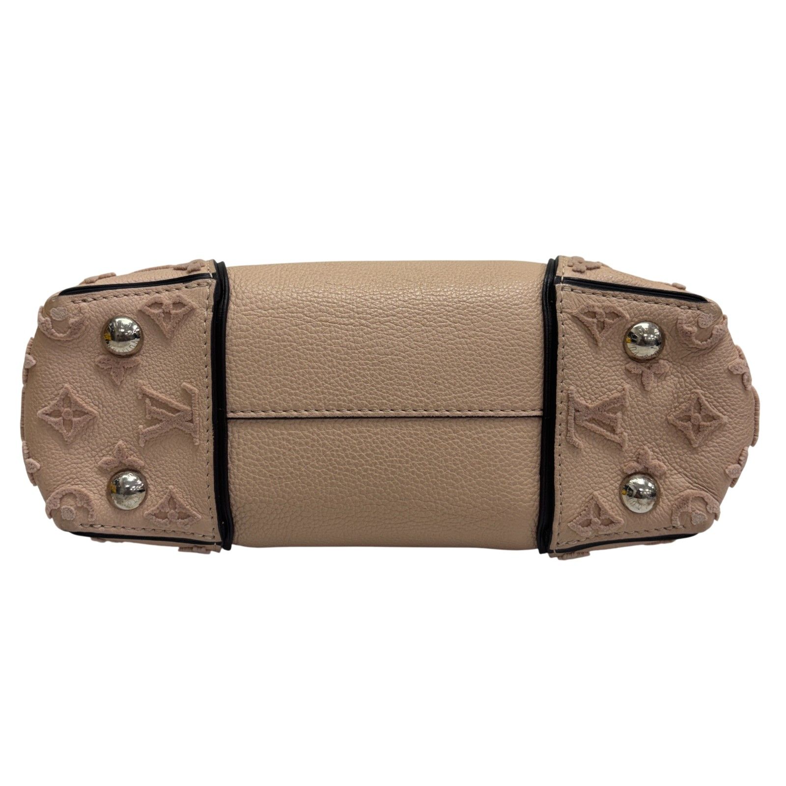 Veau Cachemire Leather Tote W Bb Shoulder Handbag Beige M 94711 — view 4