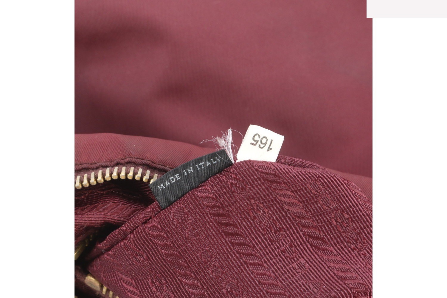 Tessuto Nylon Triangle Logo Leather Shoulder Bag — view 9