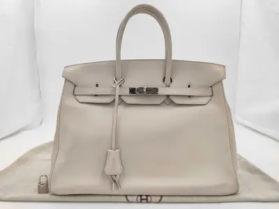 Birkin Bag BIRKIN 35 SWIFT PARCHMENT Handbag