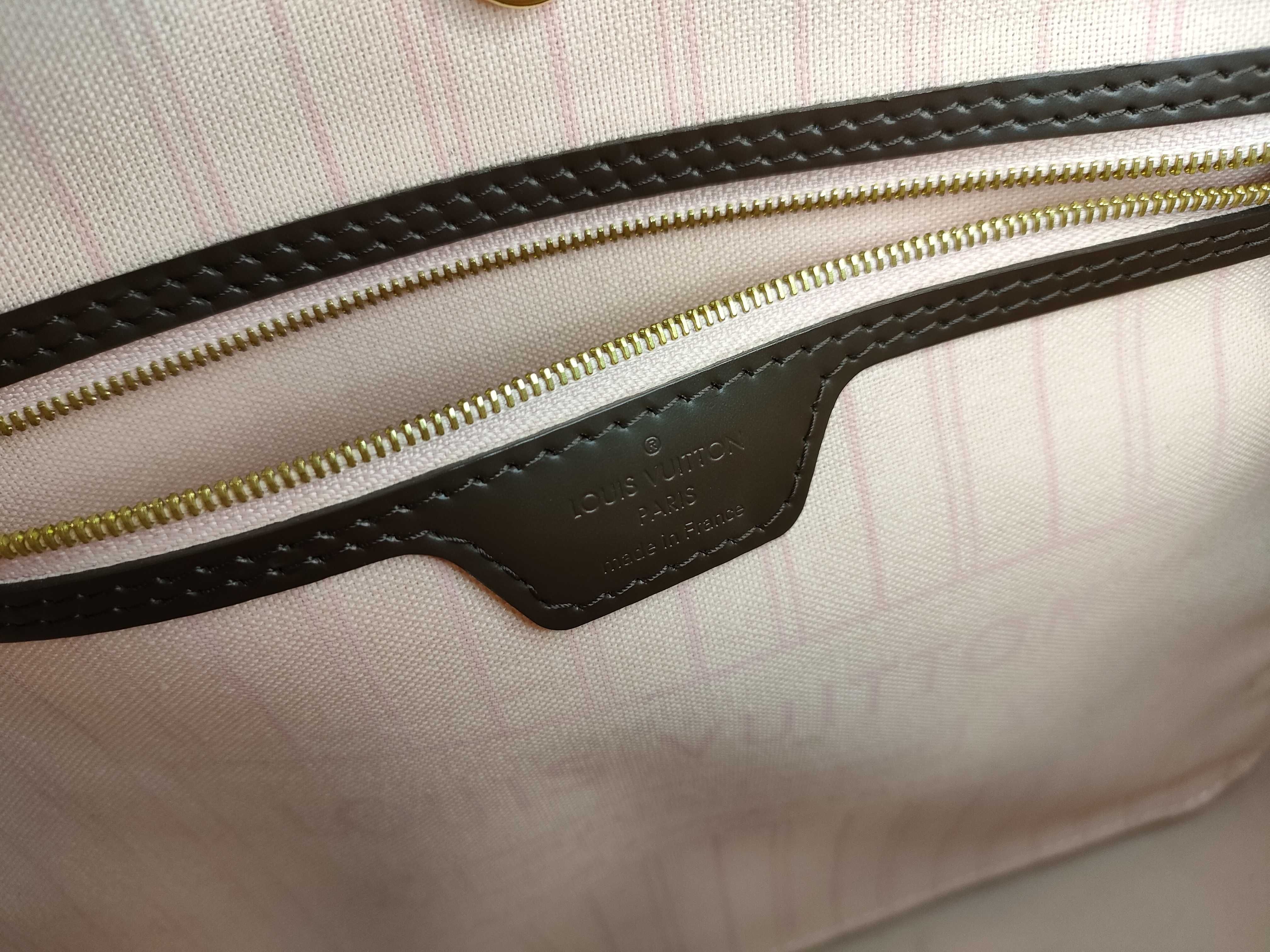 Damier LV Damier Neverfull MM N41603 AR4107 Tote Bag — view 11