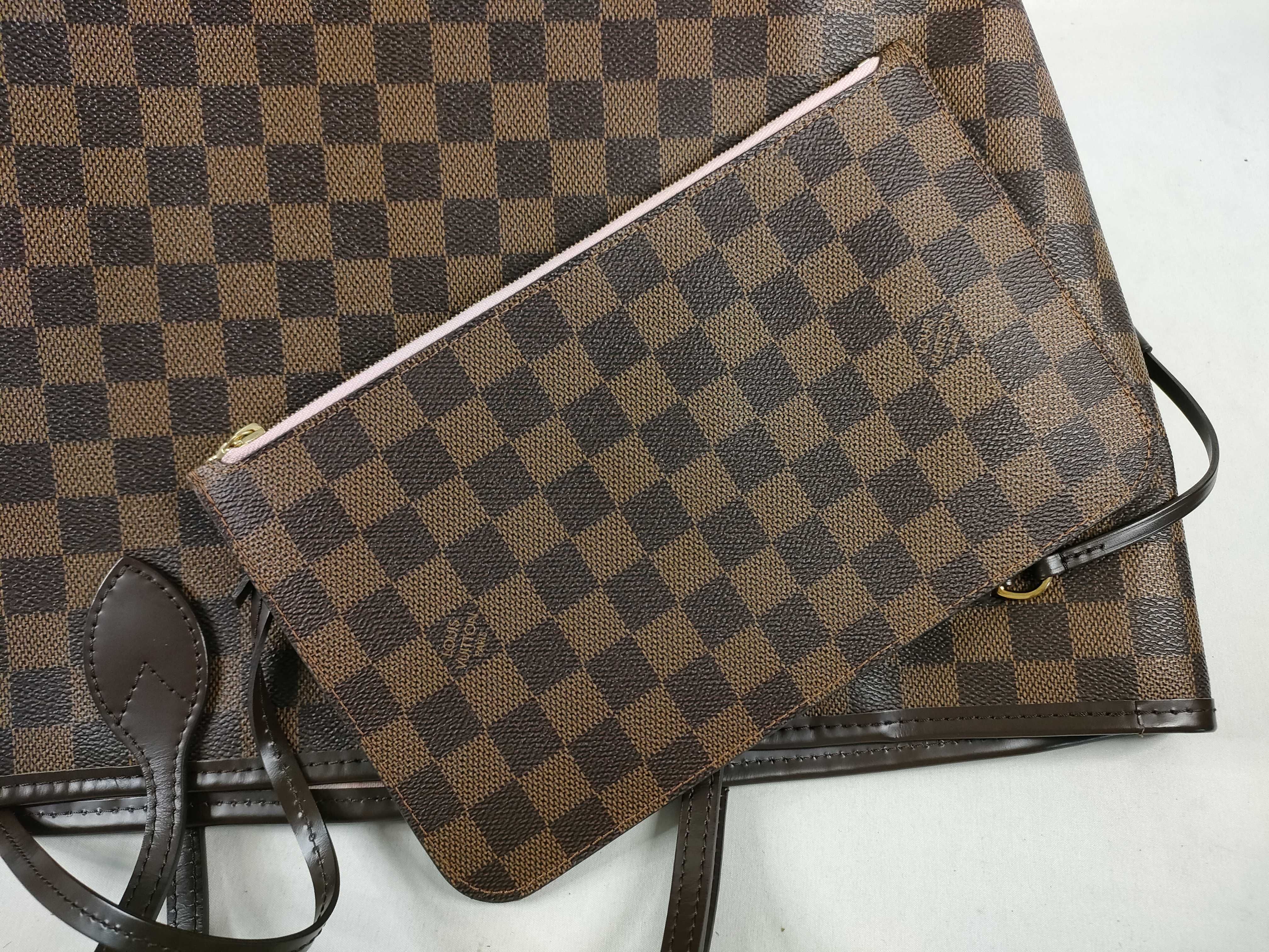 Damier LV Damier Neverfull MM N41603 AR4107 Tote Bag — view 13