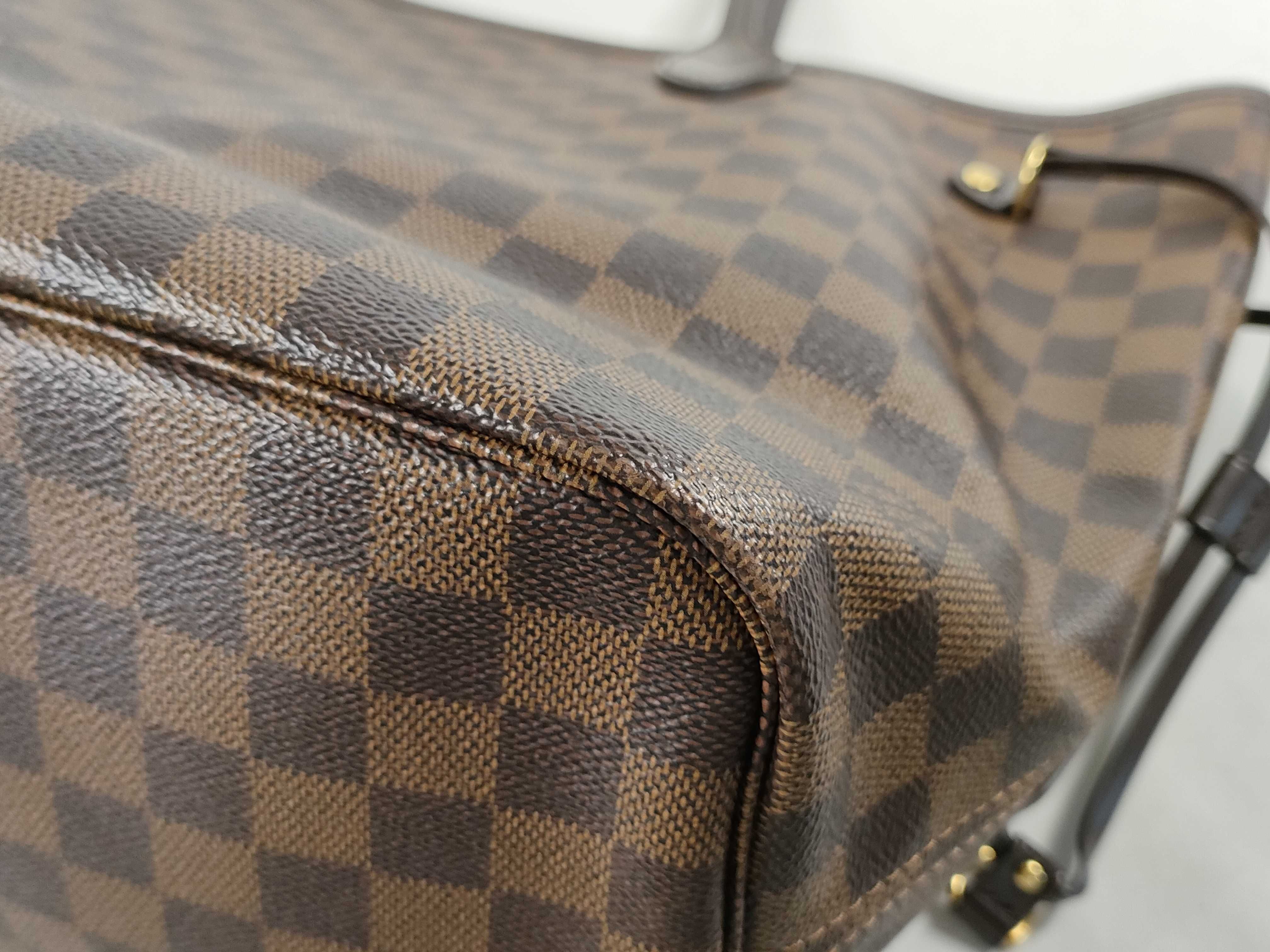 Damier LV Damier Neverfull MM N41603 AR4107 Tote Bag — view 6