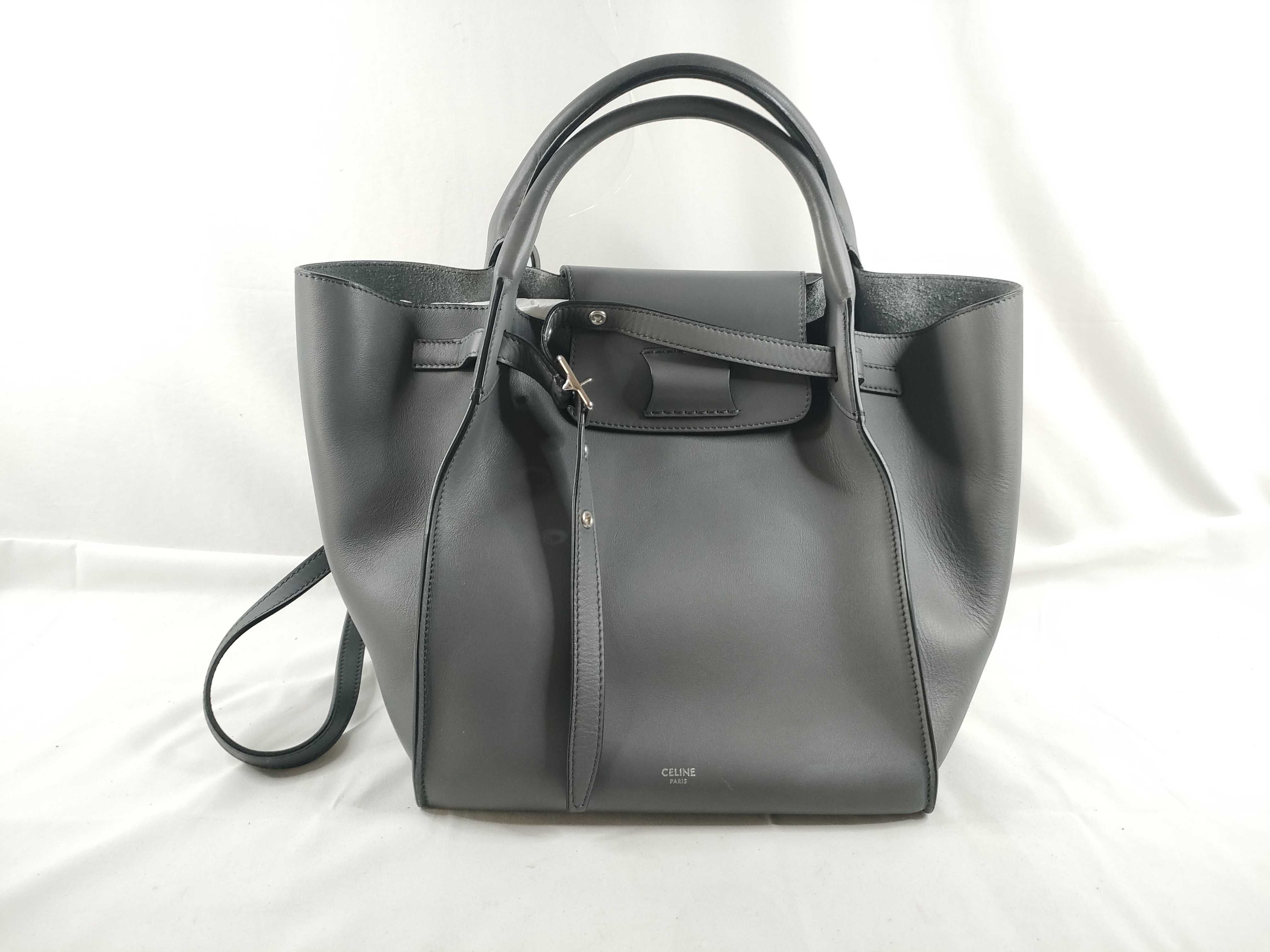Big Bag Small 2-Way Shoulder Tote Bag Gray Tote Bag