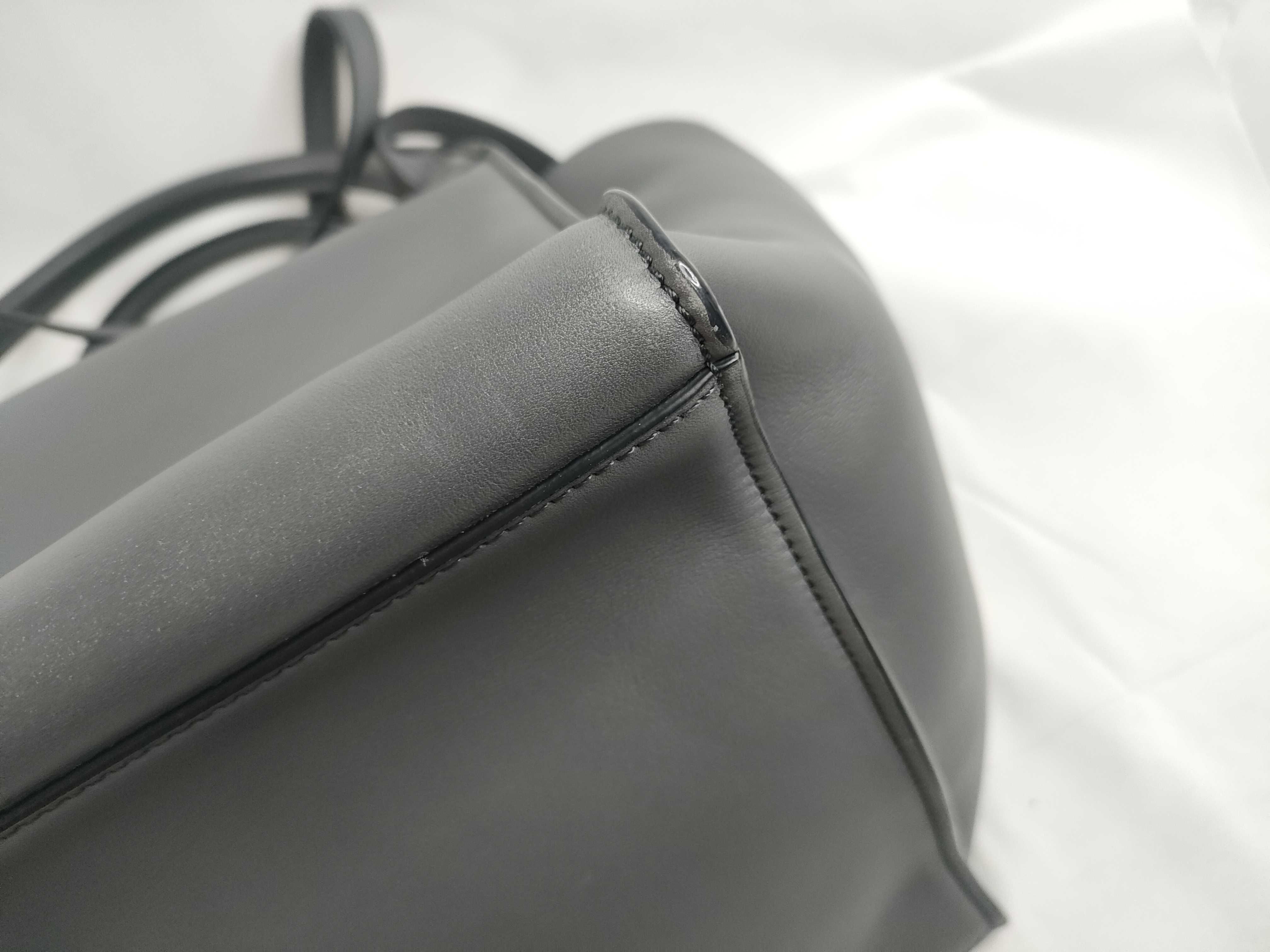Big Bag Small 2-Way Shoulder Tote Bag Gray Tote Bag — view 5