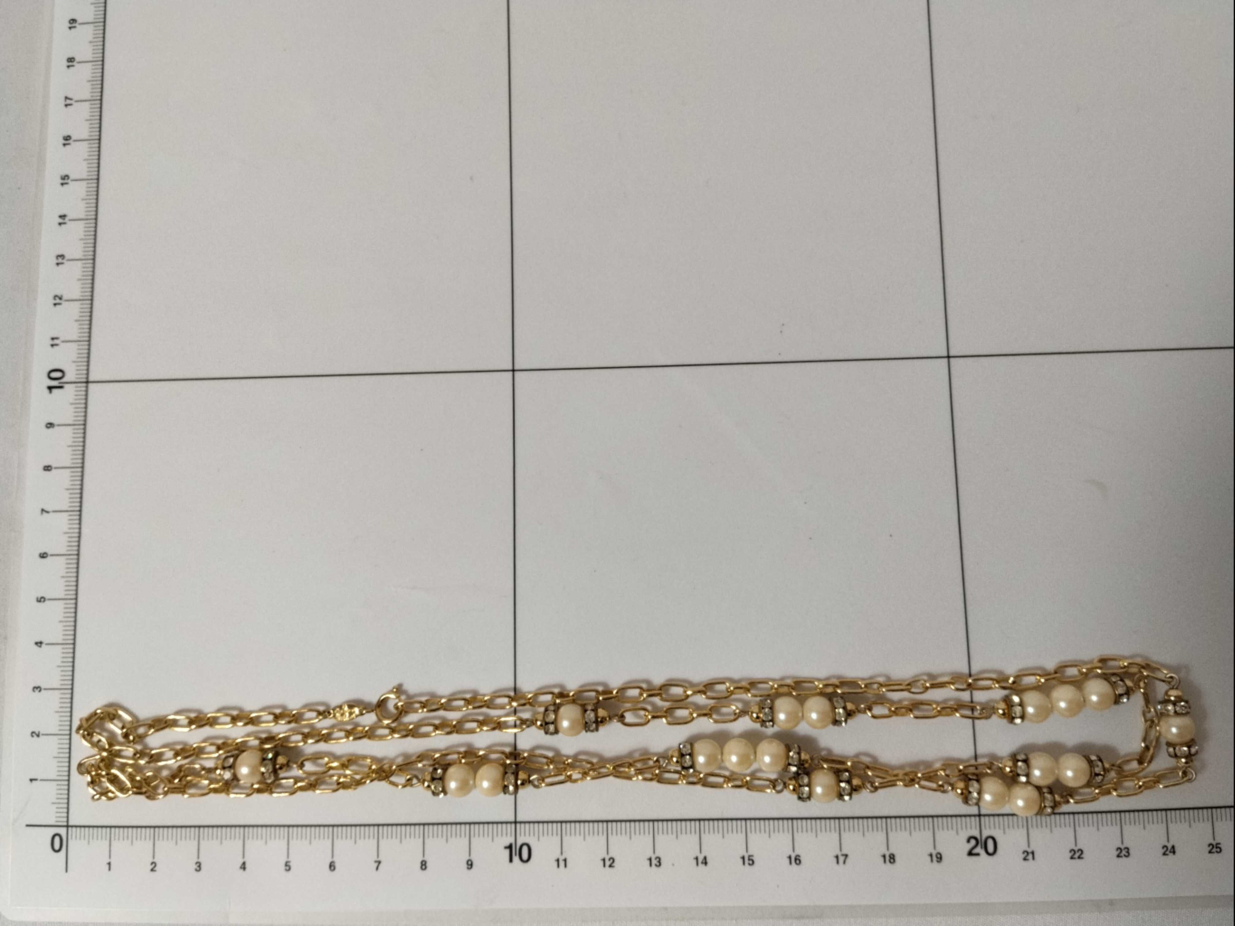 Pearl Rhinestone Necklace — view 5