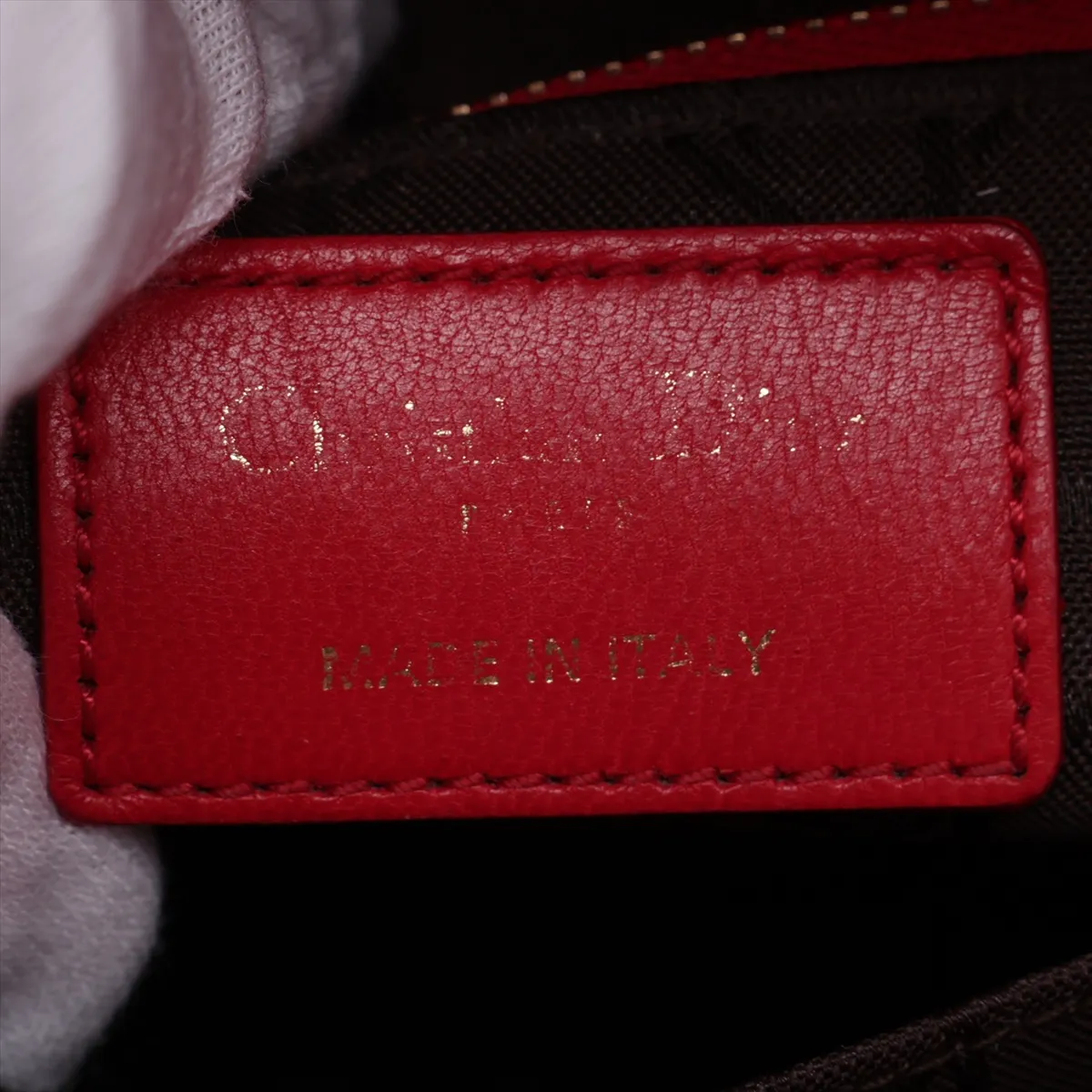 Cannage My Lady Dior Leather 2-Way Handbag, Red — view 11