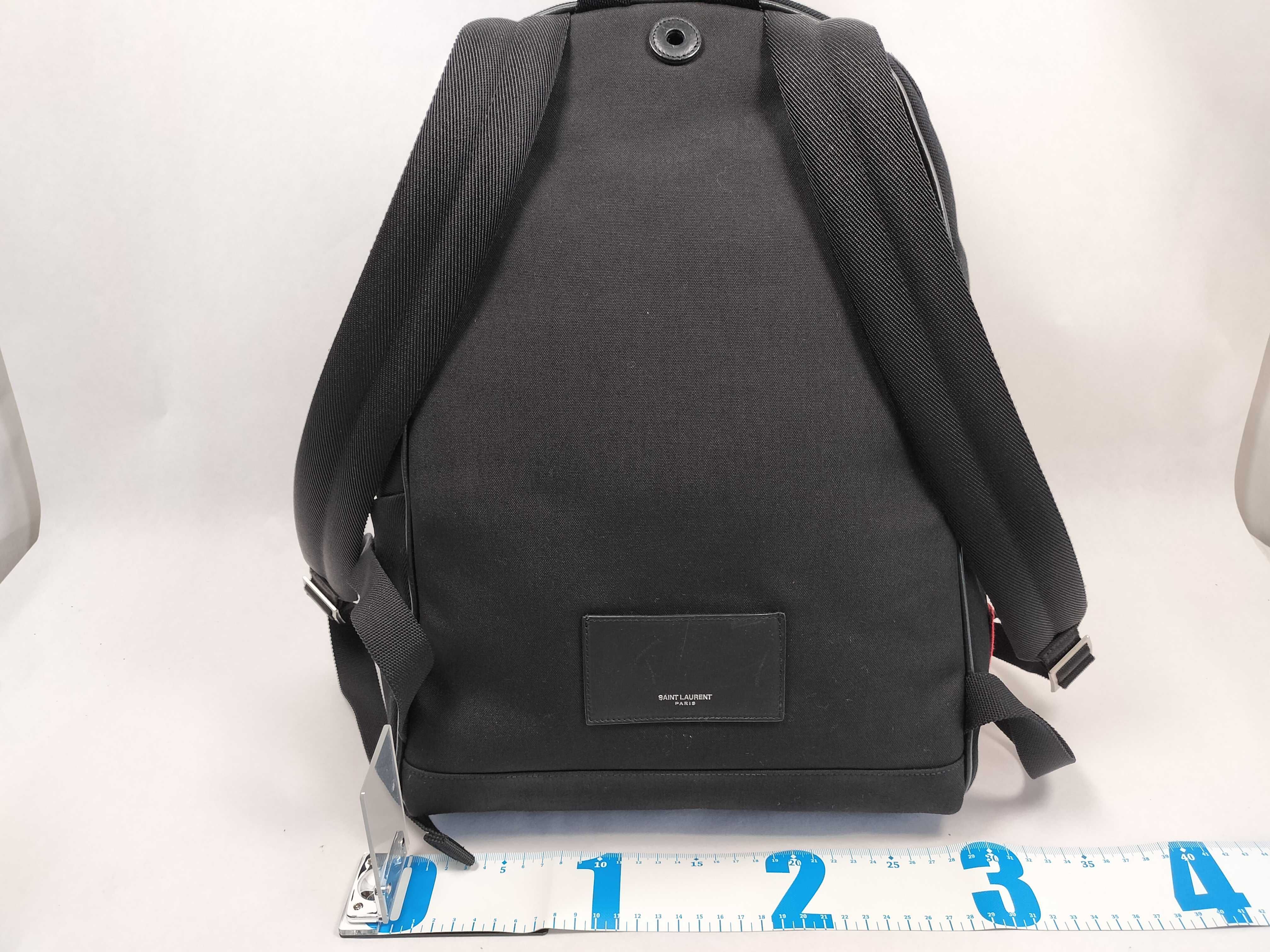 City Canvas x Leather Backpack/Rucksack, Black, 467985 — view 2