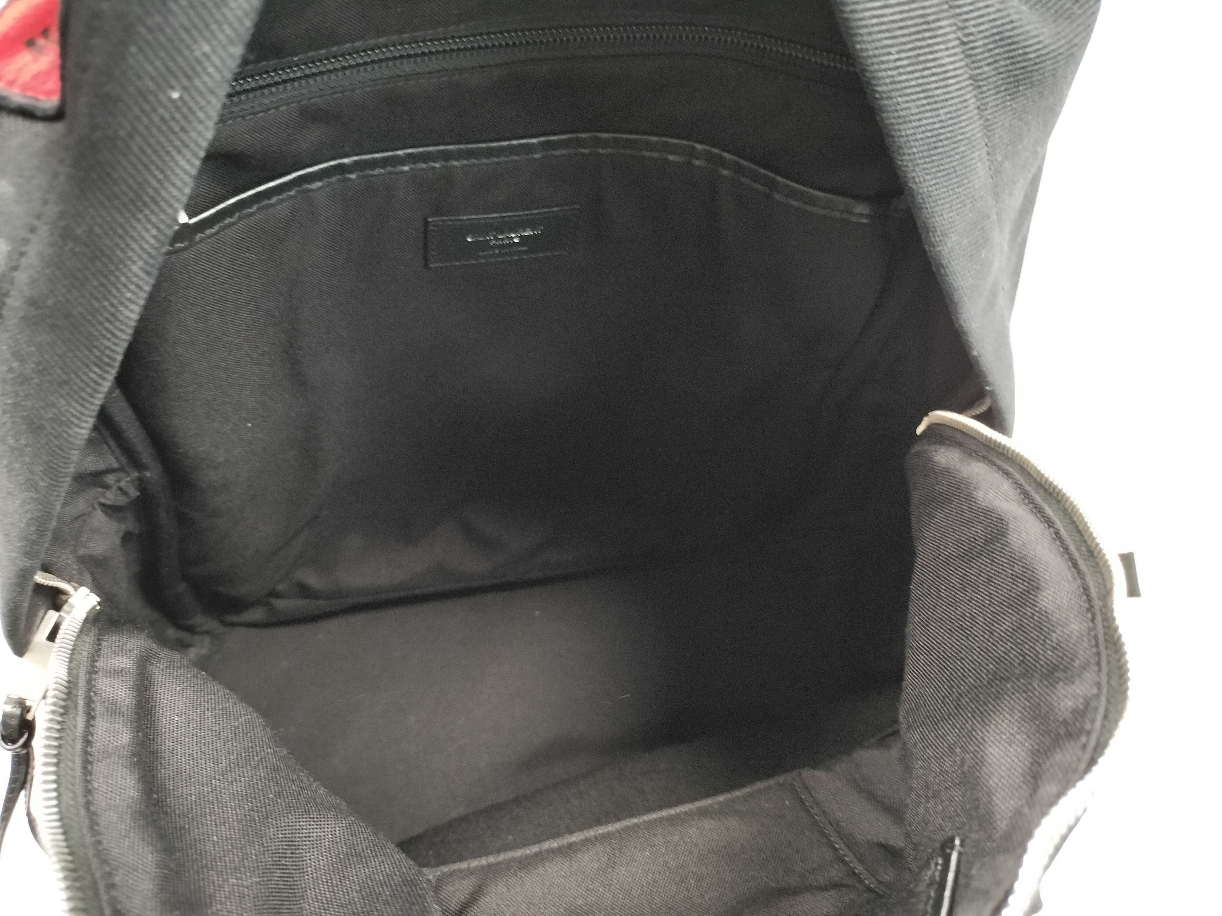 City Canvas x Leather Backpack/Rucksack, Black, 467985 — view 11