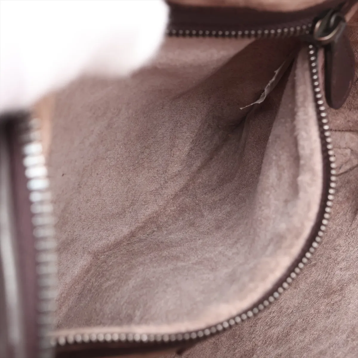 Intrecciato Nodini Leather Shoulder Bag, Brown, 245354, with Mirror — view 7