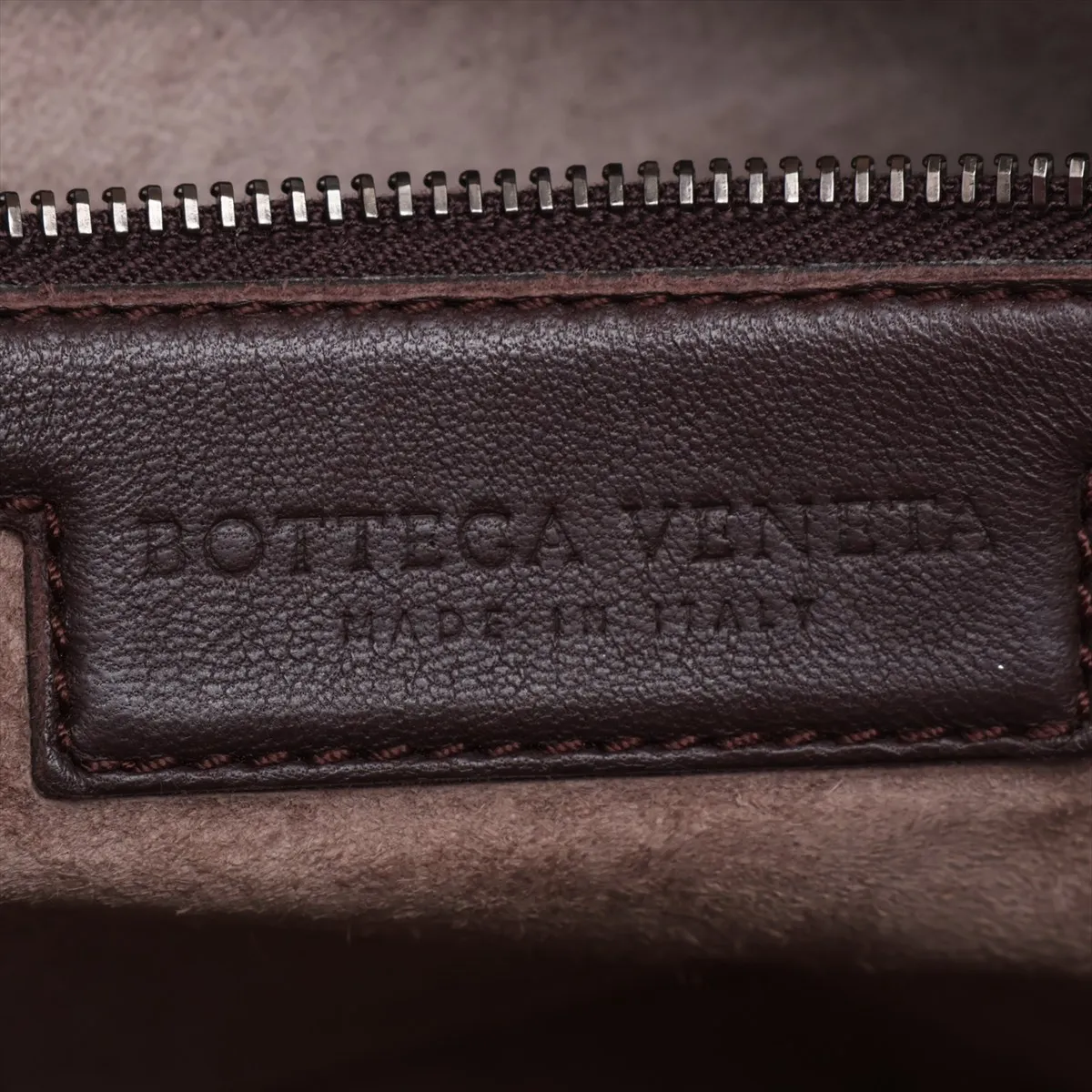 Intrecciato Nodini Leather Shoulder Bag, Brown, 245354, with Mirror — view 8