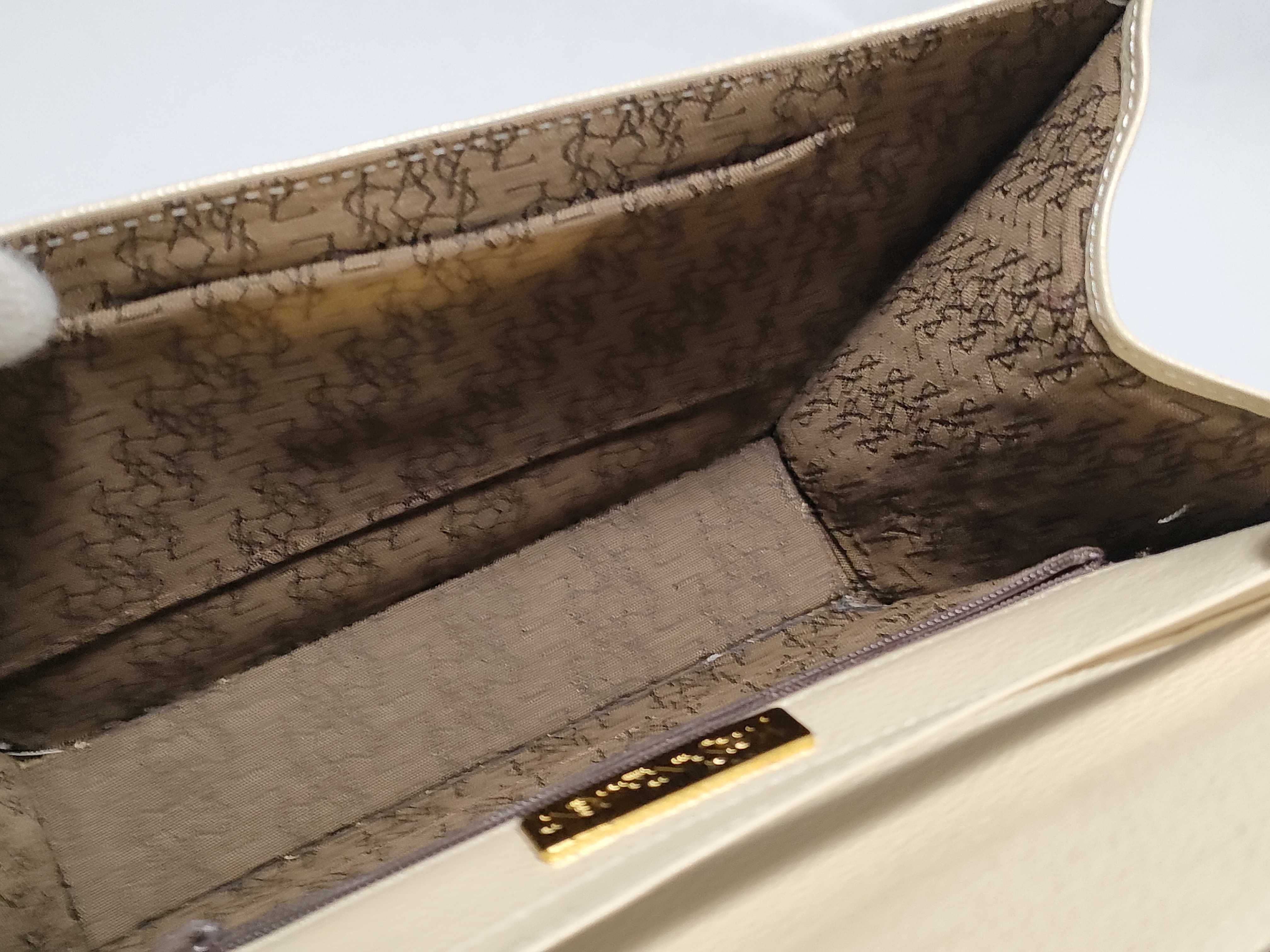 Leather Triangle Logo Shoulder Bag — view 12