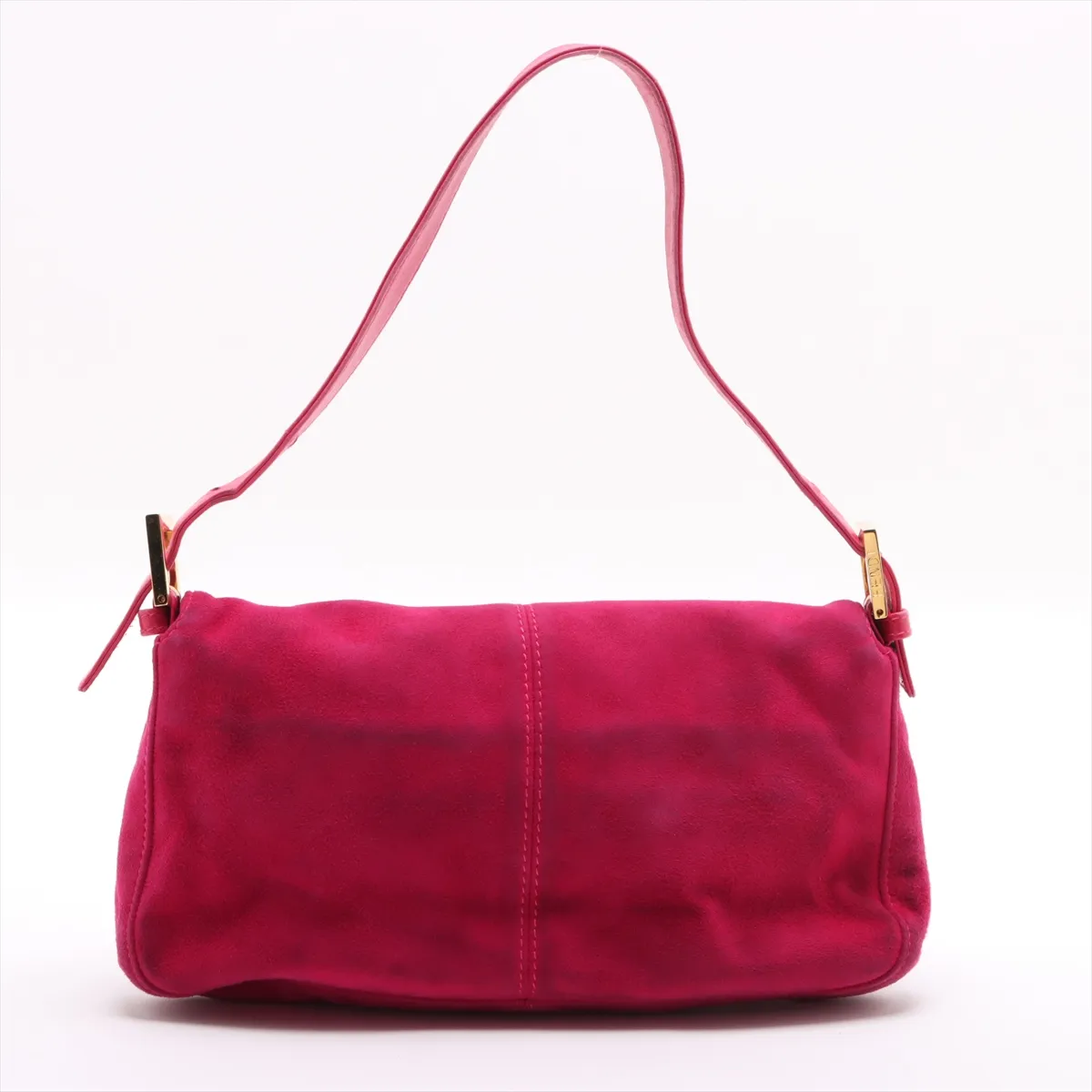 Mamma Bucket Suede x Leather Shoulder Bag Pink 26424 — view 2