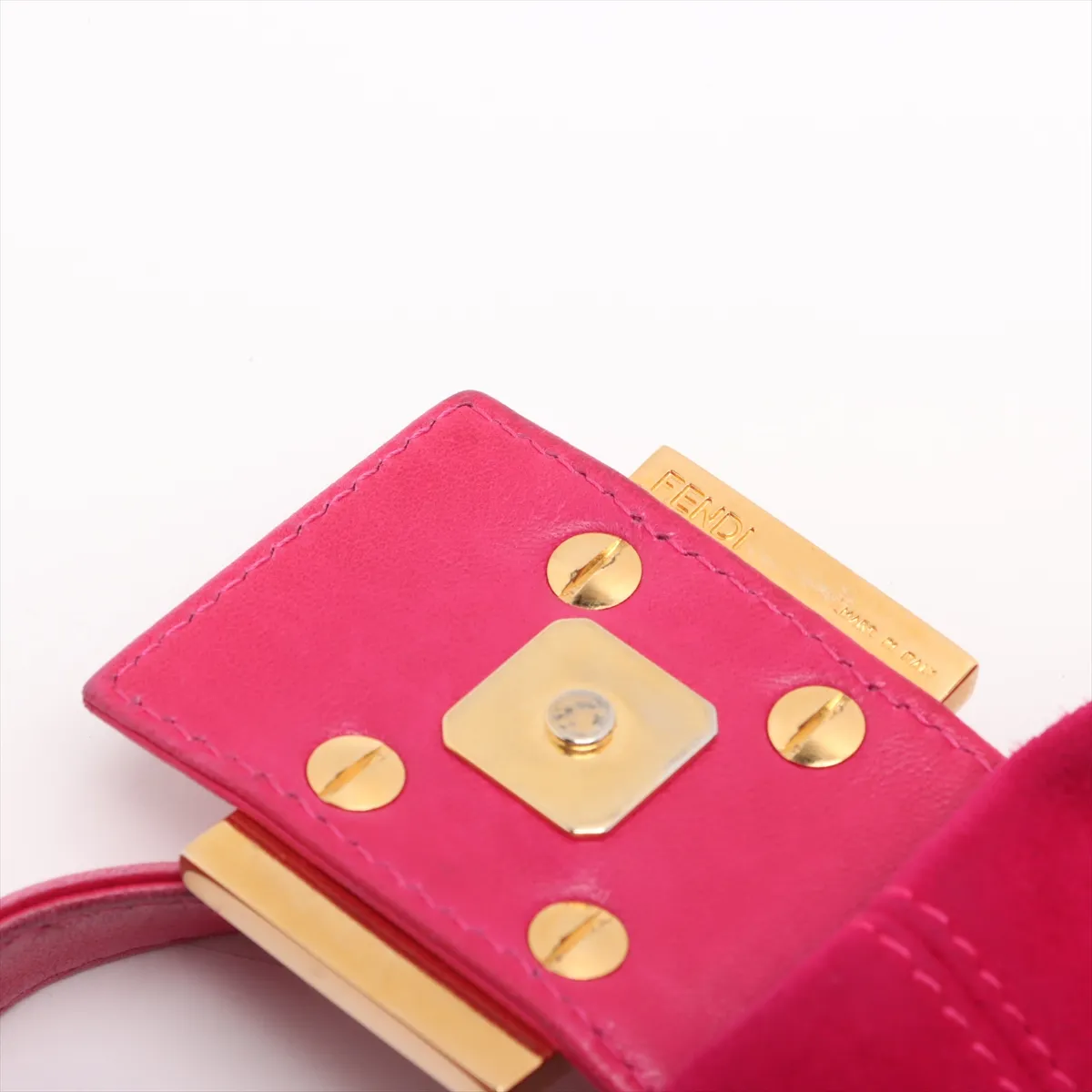 Mamma Bucket Suede x Leather Shoulder Bag Pink 26424 — view 13