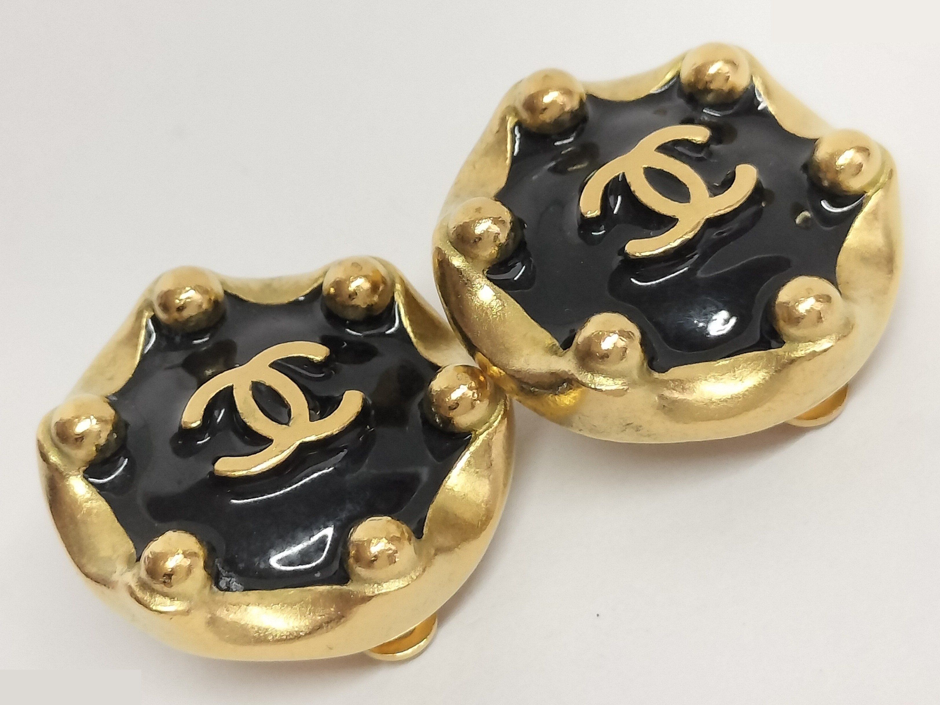 Coco Black Gold Earrings — view 6