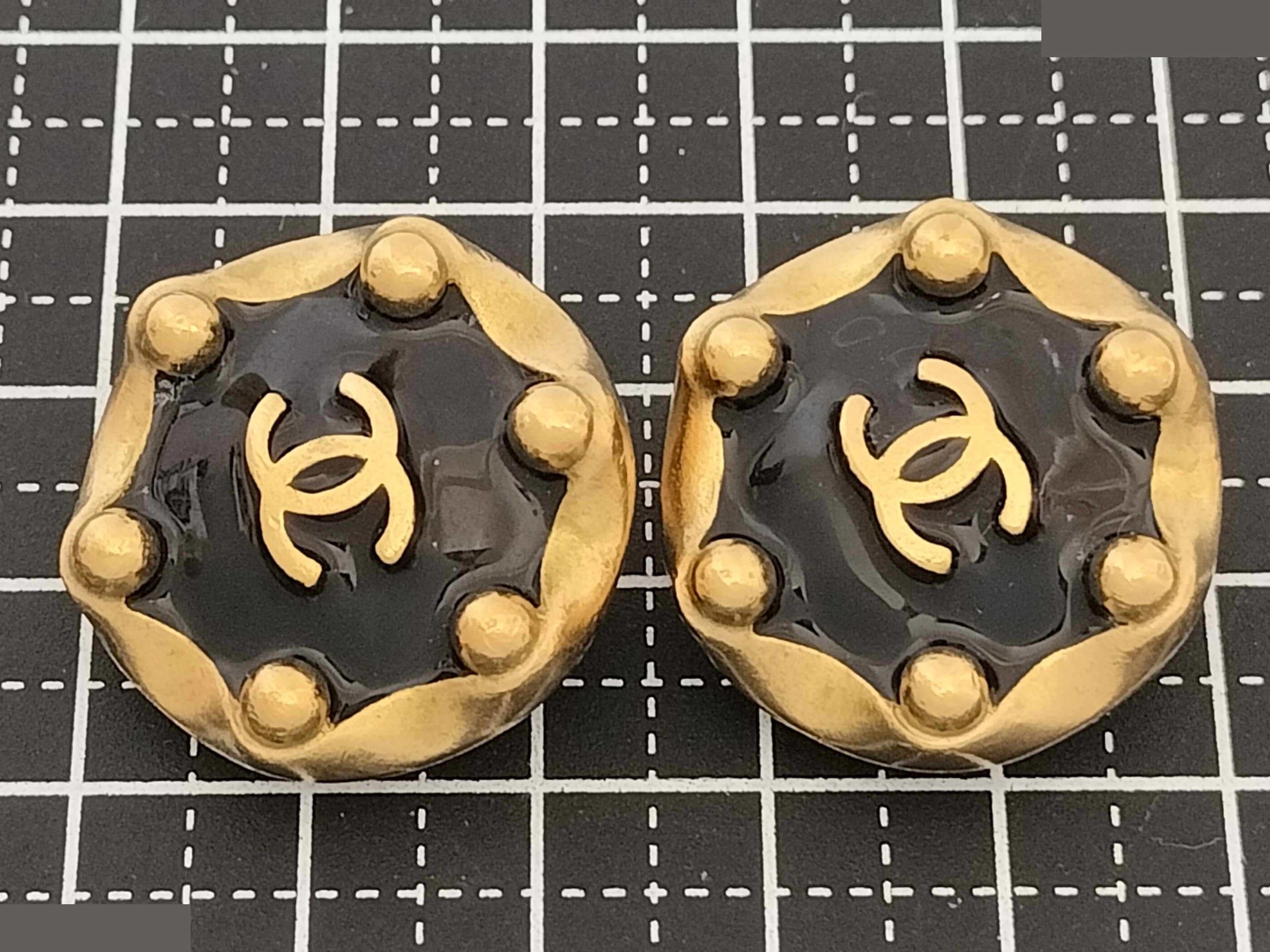 Coco Black Gold Earrings — view 7