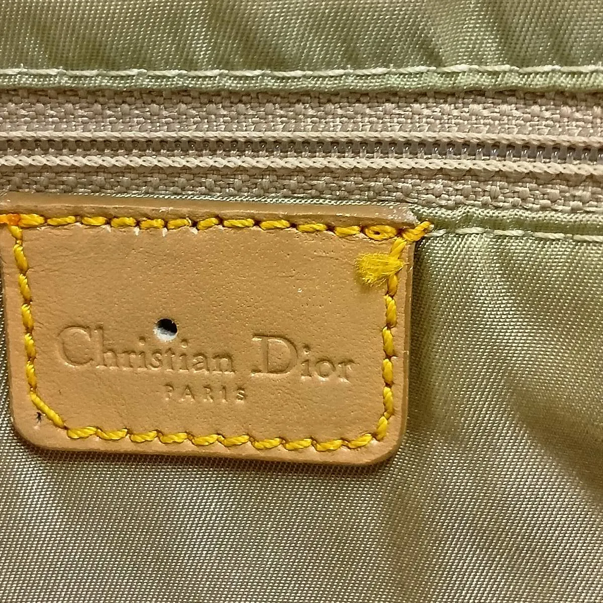 Maris Pearl Denim x Leather Shoulder Bag, Navy x Brown, Outlet — view 11