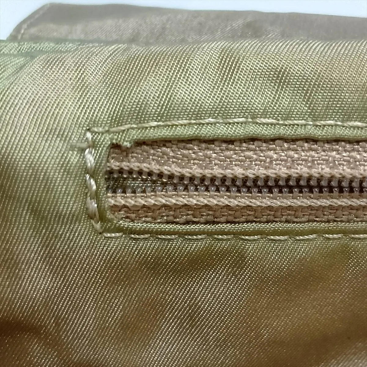 Maris Pearl Denim x Leather Shoulder Bag, Navy x Brown, Outlet — view 13