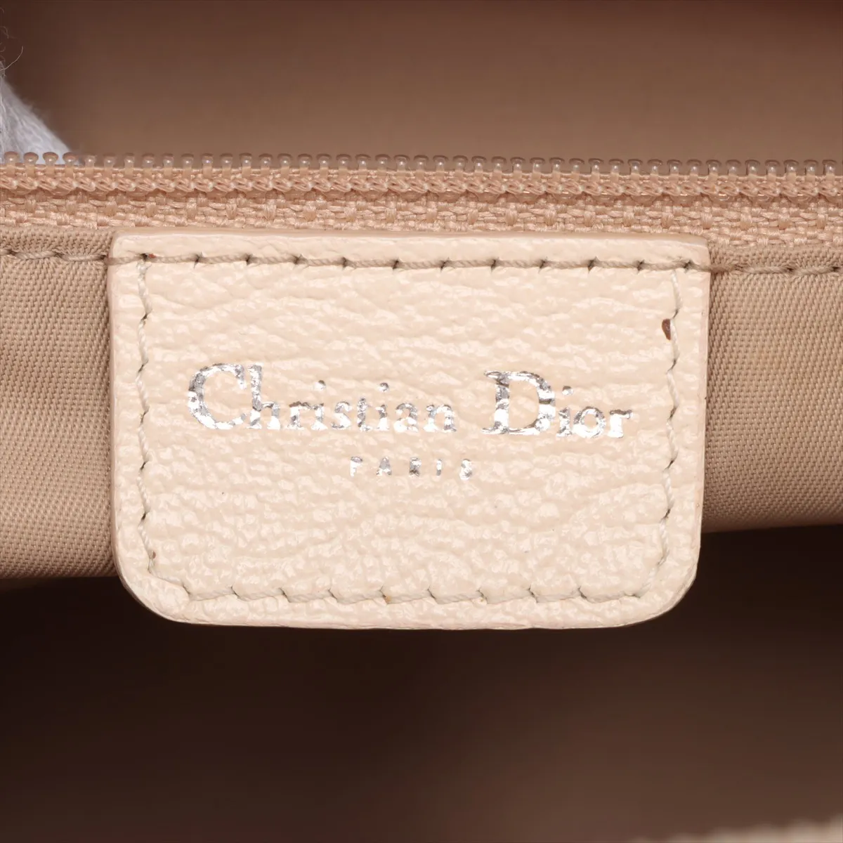 Trotter Canvas x Leather Handbag Beige x White — view 9