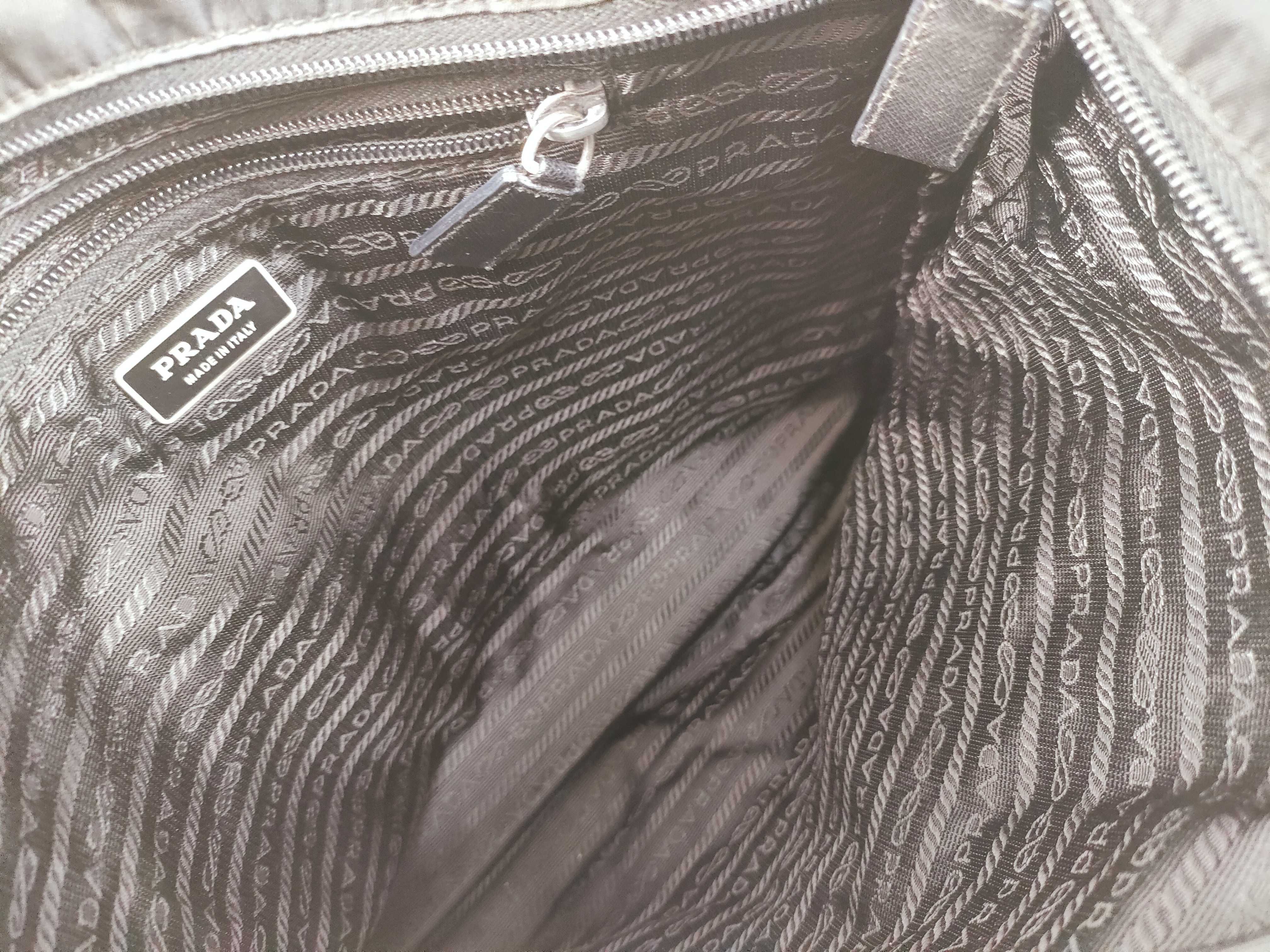 Nylon Shoulder Bag with Triangle Logo — view 10