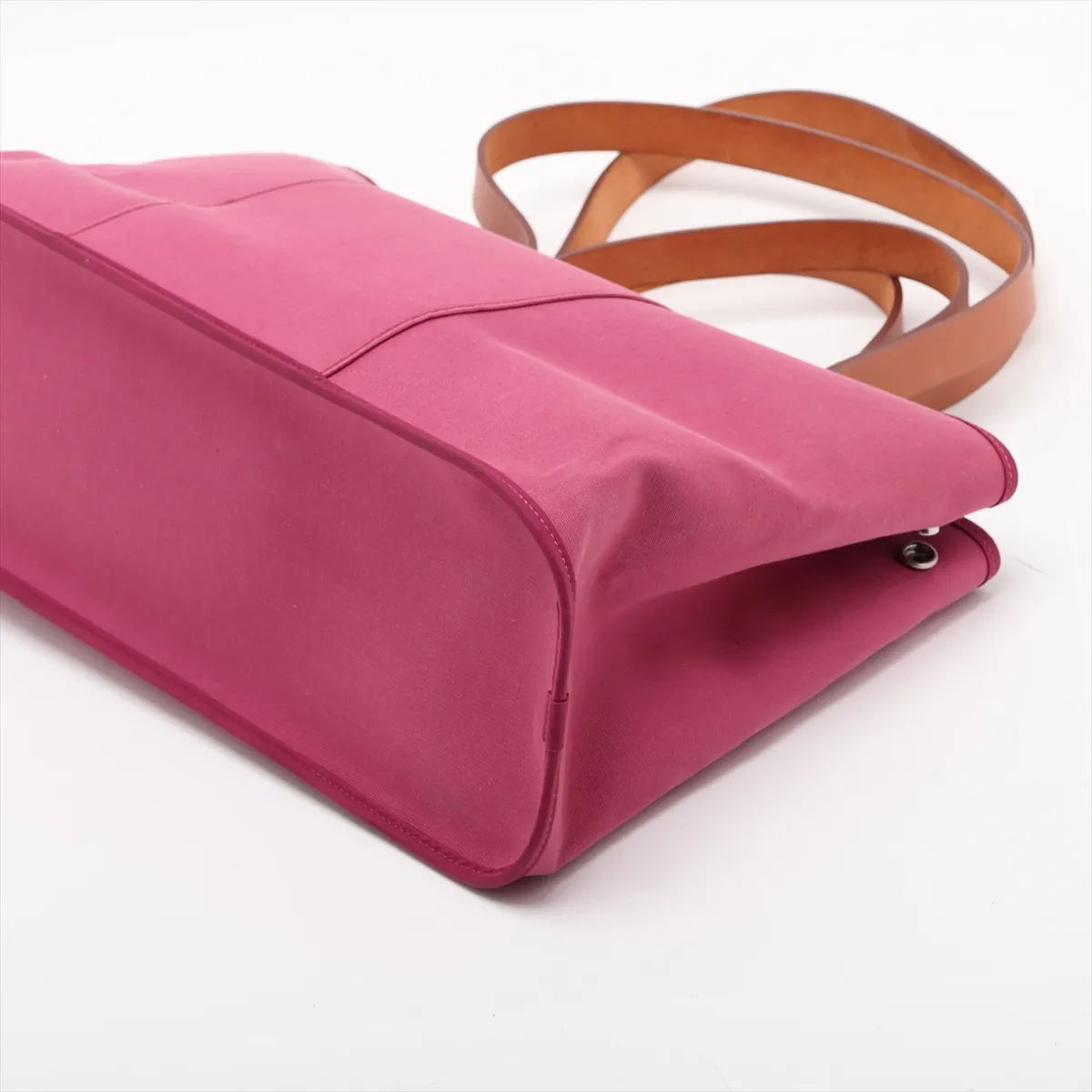 Cabas Elan 39 PM Toile Officier x Leather Purple Silver Hardware O:2011 — view 3