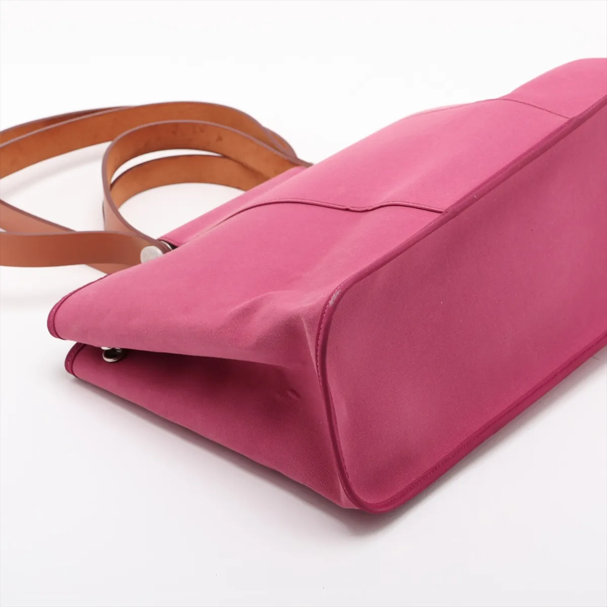 Cabas Elan 39 PM Toile Officier x Leather Purple Silver Hardware O:2011 — view 4