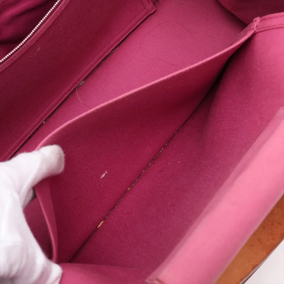 Cabas Elan 39 PM Toile Officier x Leather Purple Silver Hardware O:2011 — view 9