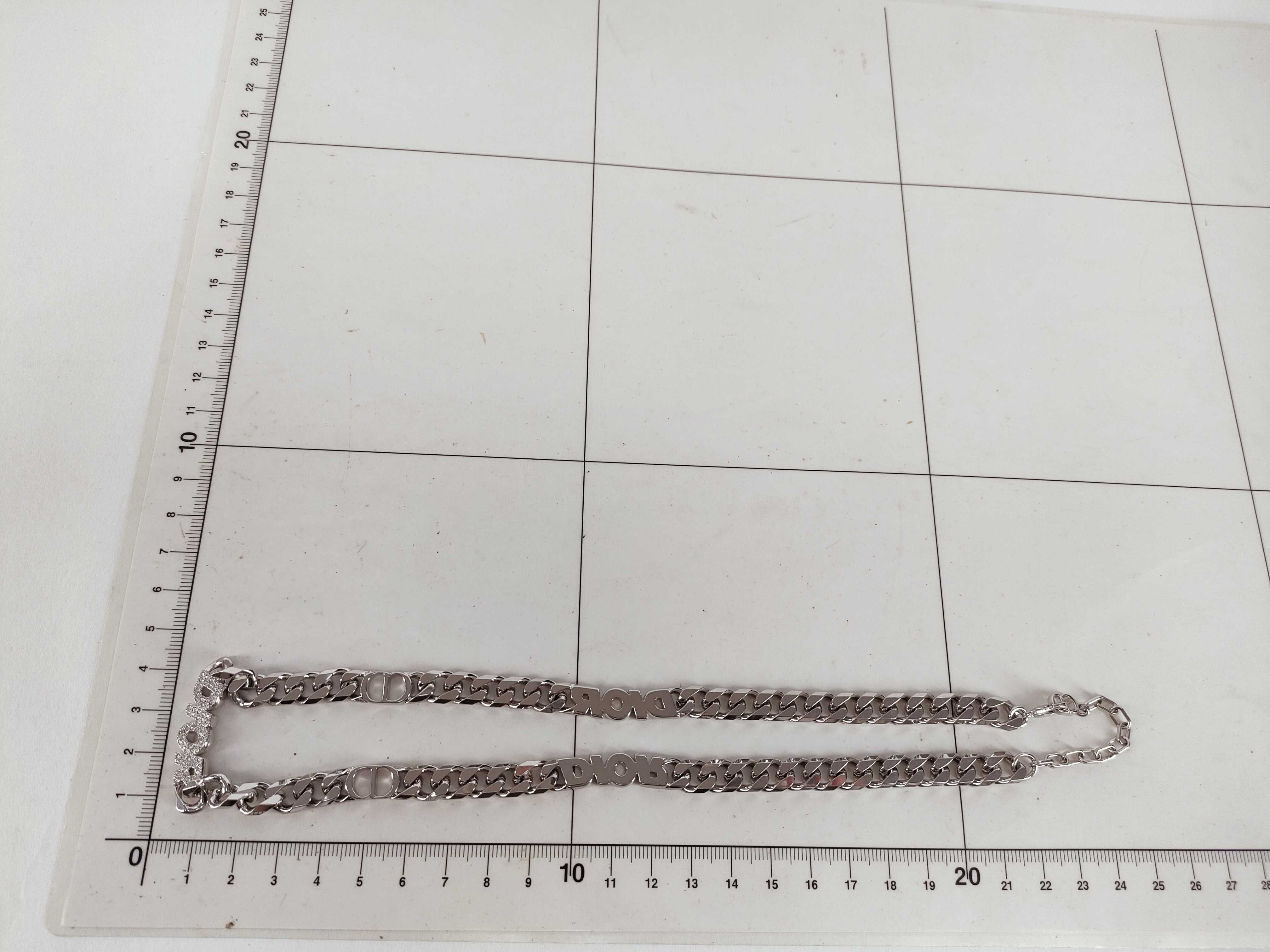 Crystal Chain Link Necklace — view 9