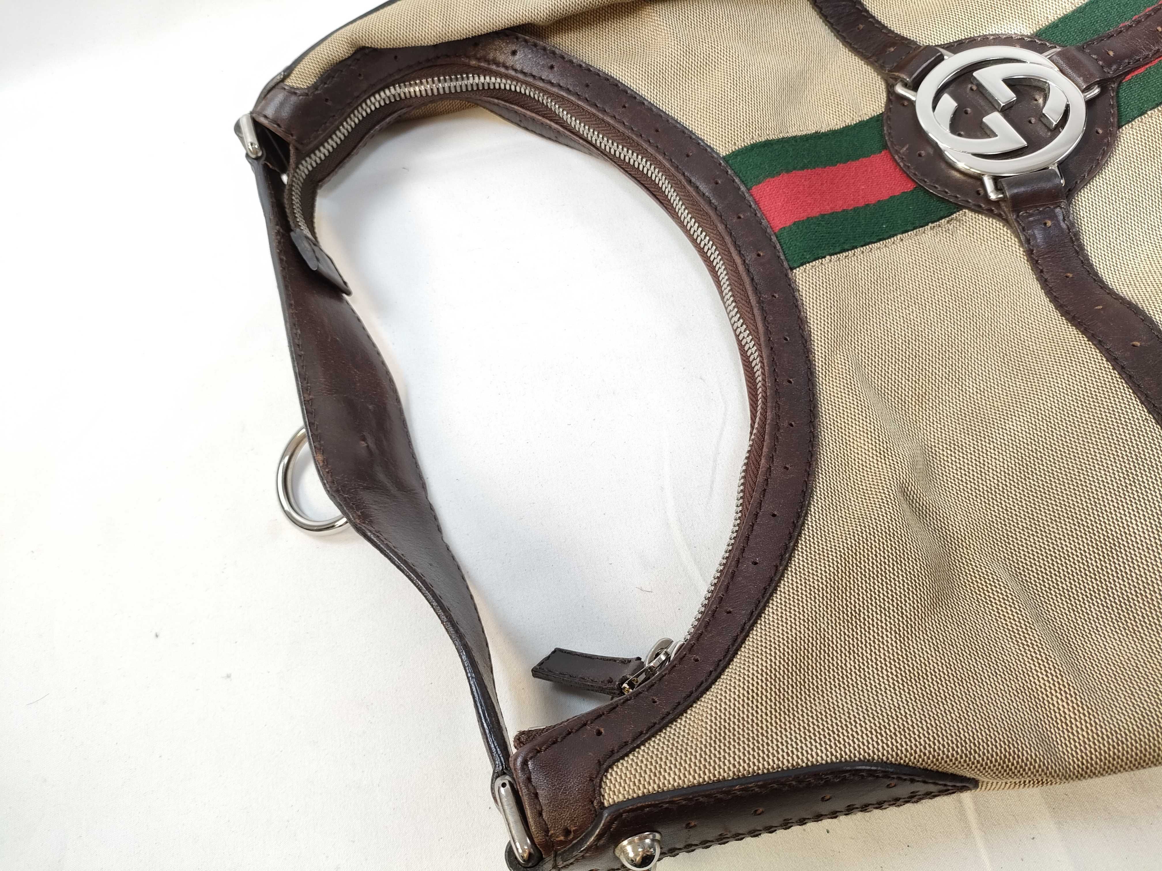 Interlocking Canvas Shoulder Bag Handbag — view 7
