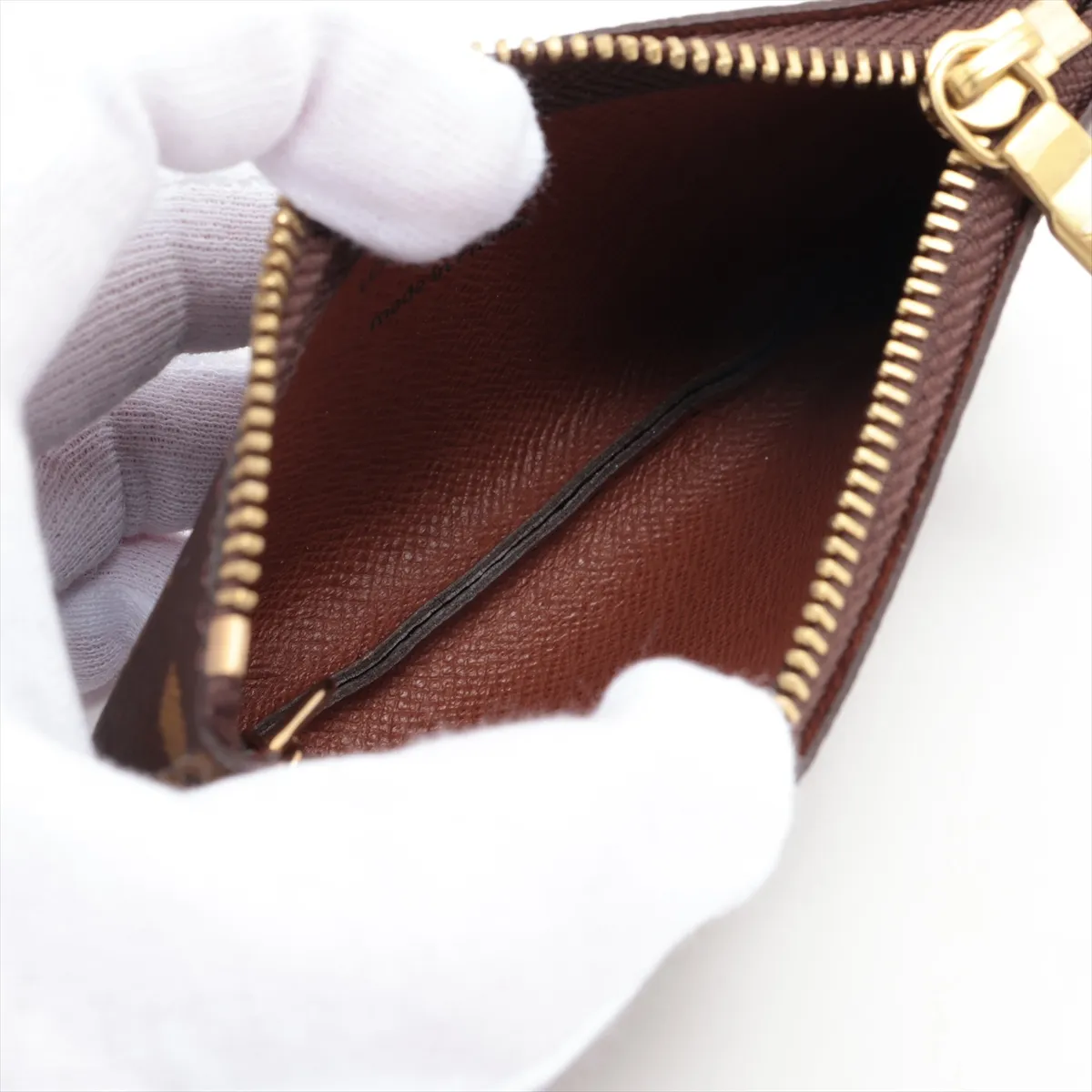 Monogram Pochette Clé M62650 CT0098 Brown Coin Case — view 4
