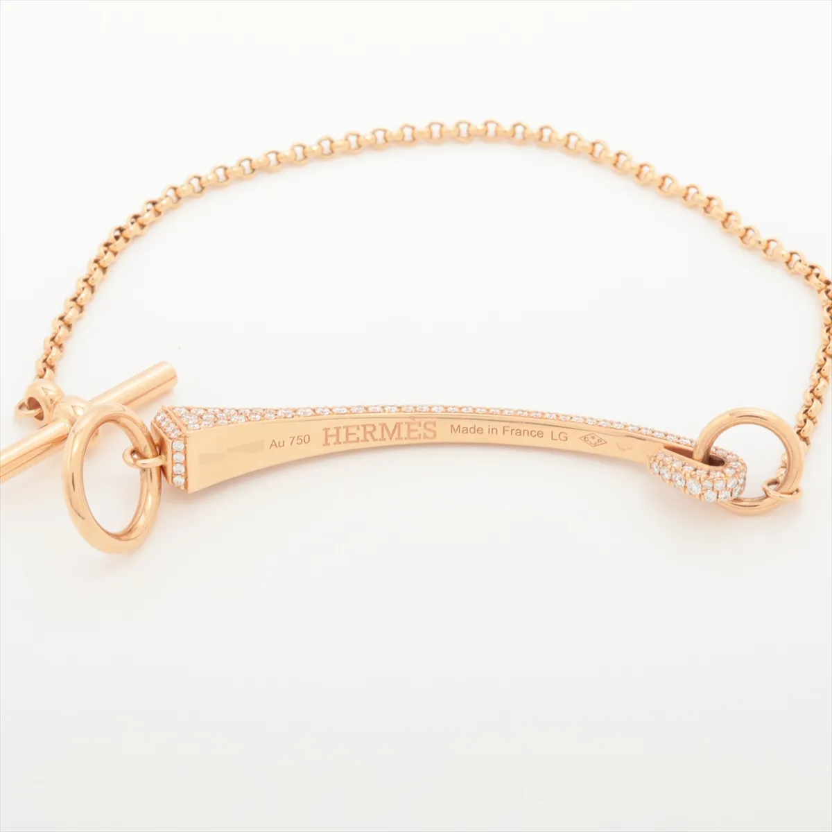 Clou de Forge Diamond Bracelet 750 (PG) 11.0g LG 21H127860 — view 3