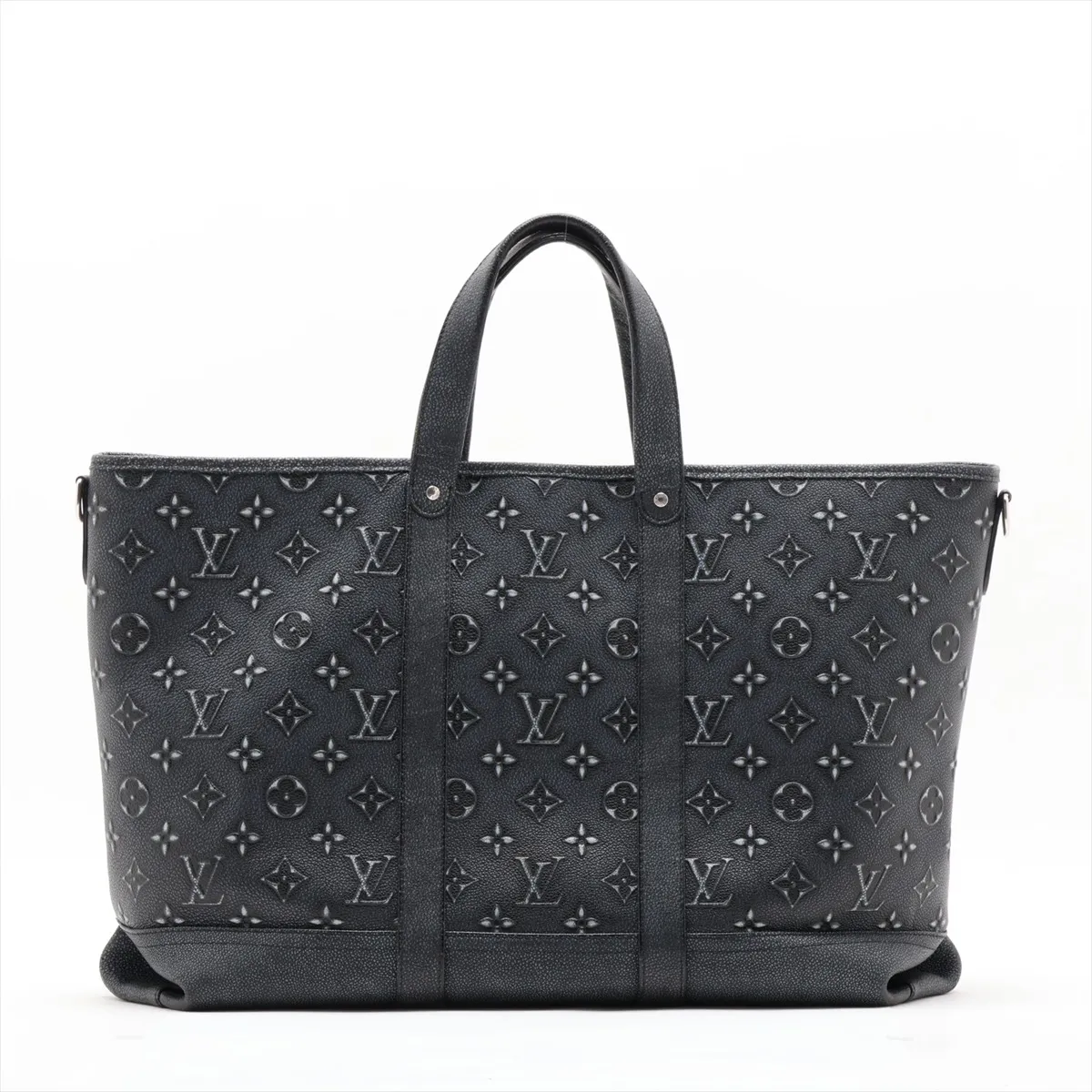 Monogram Cowhide Trolley Tote M21371 Black (RFID detected) — view 2
