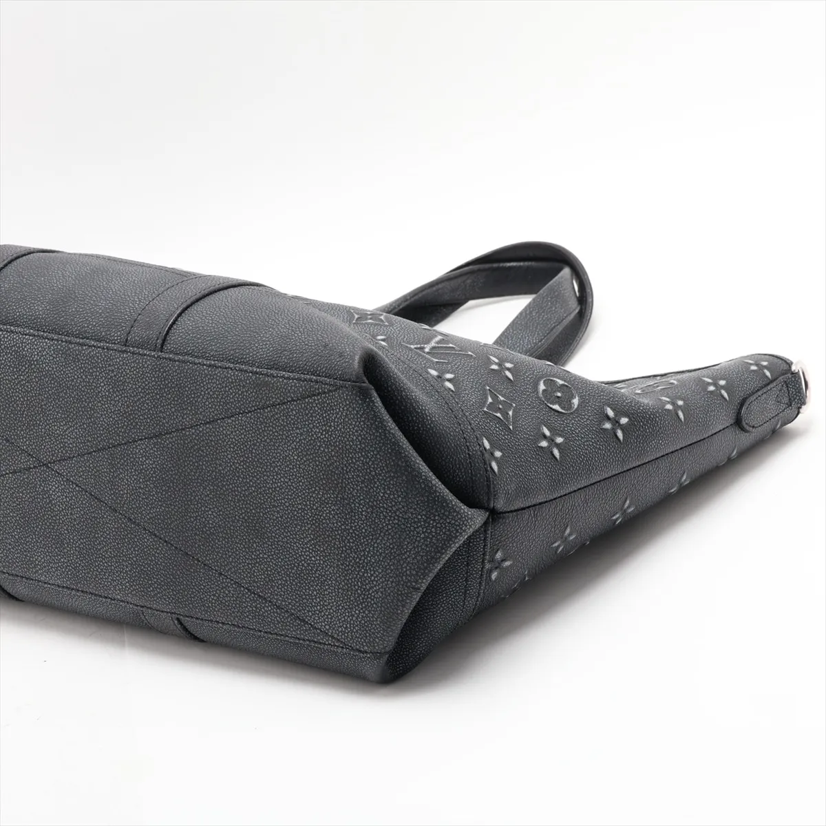 Monogram Cowhide Trolley Tote M21371 Black (RFID detected) — view 3