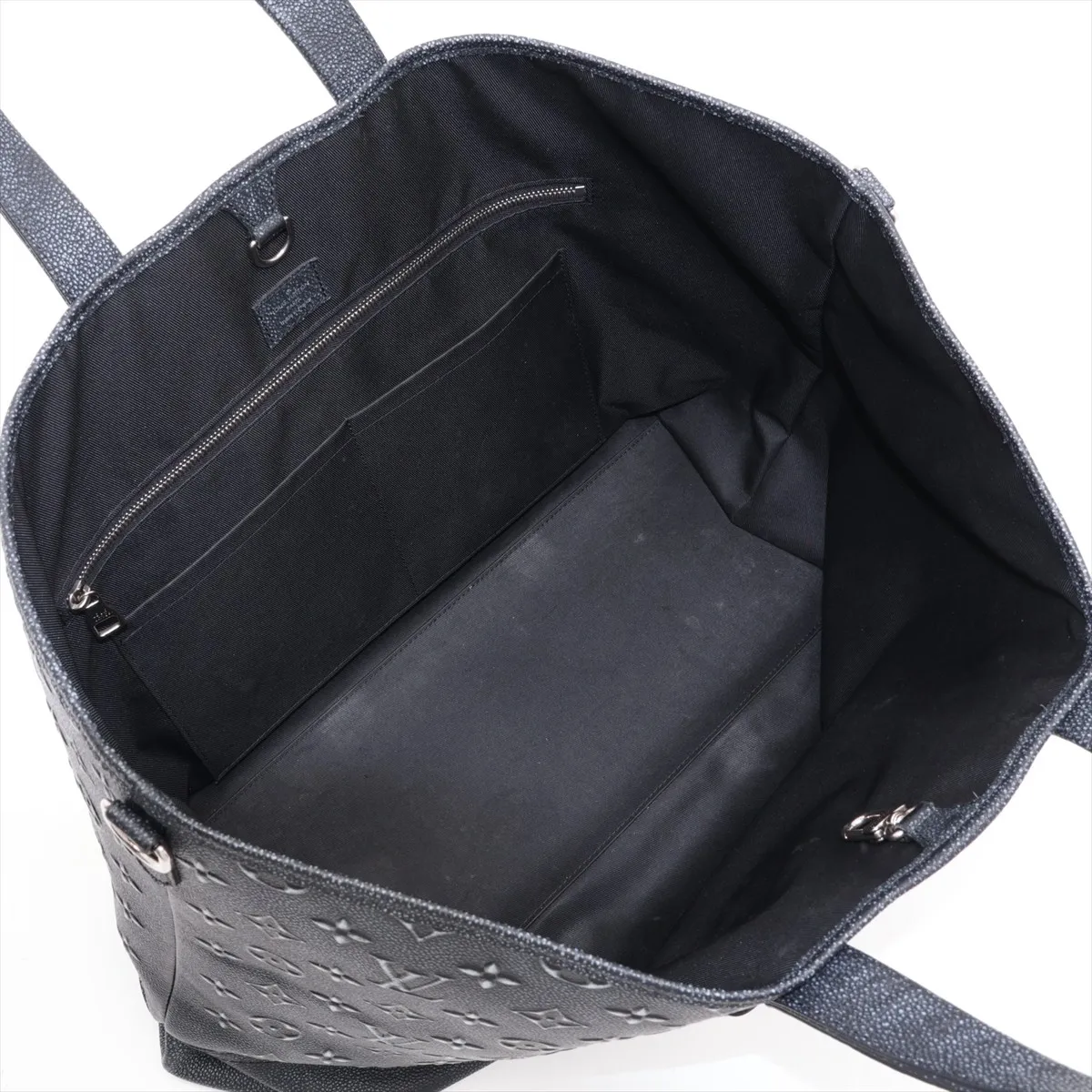 Monogram Cowhide Trolley Tote M21371 Black (RFID detected) — view 8