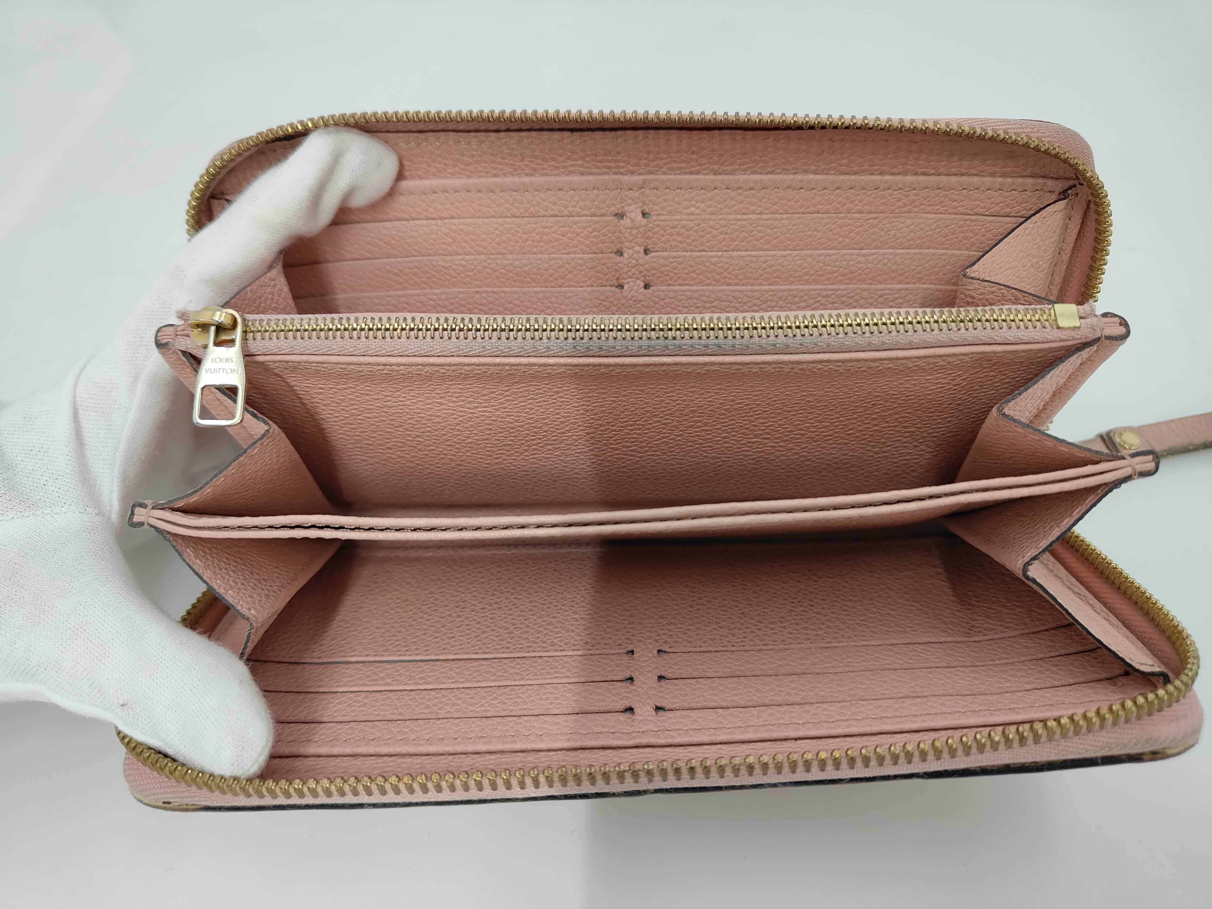 Zippy Wallet Monogram Empreinte Rose Poudre Wallet — view 9