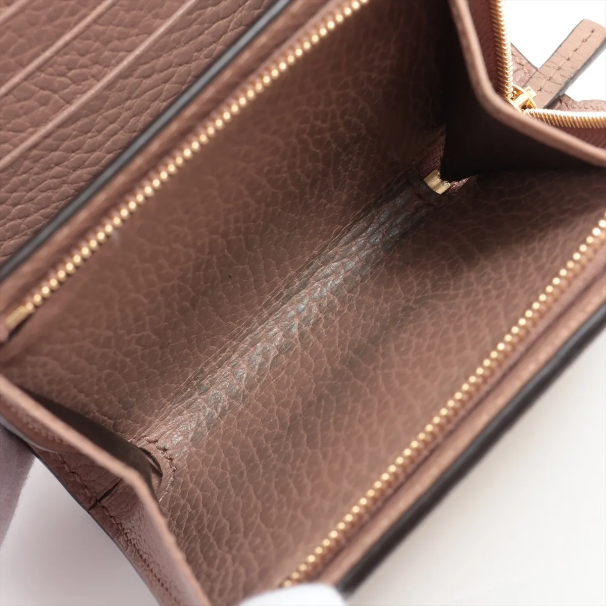 GG Marmont 598587 PVC x Leather Compact Wallet Beige x Pink — view 6