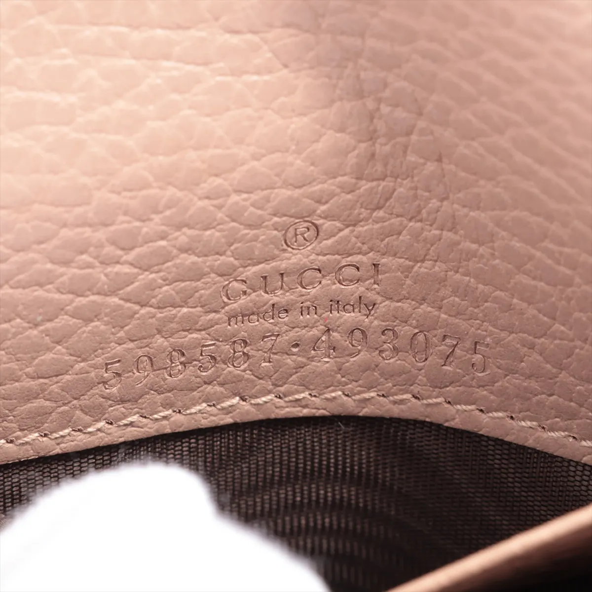 GG Marmont 598587 PVC x Leather Compact Wallet Beige x Pink — view 7