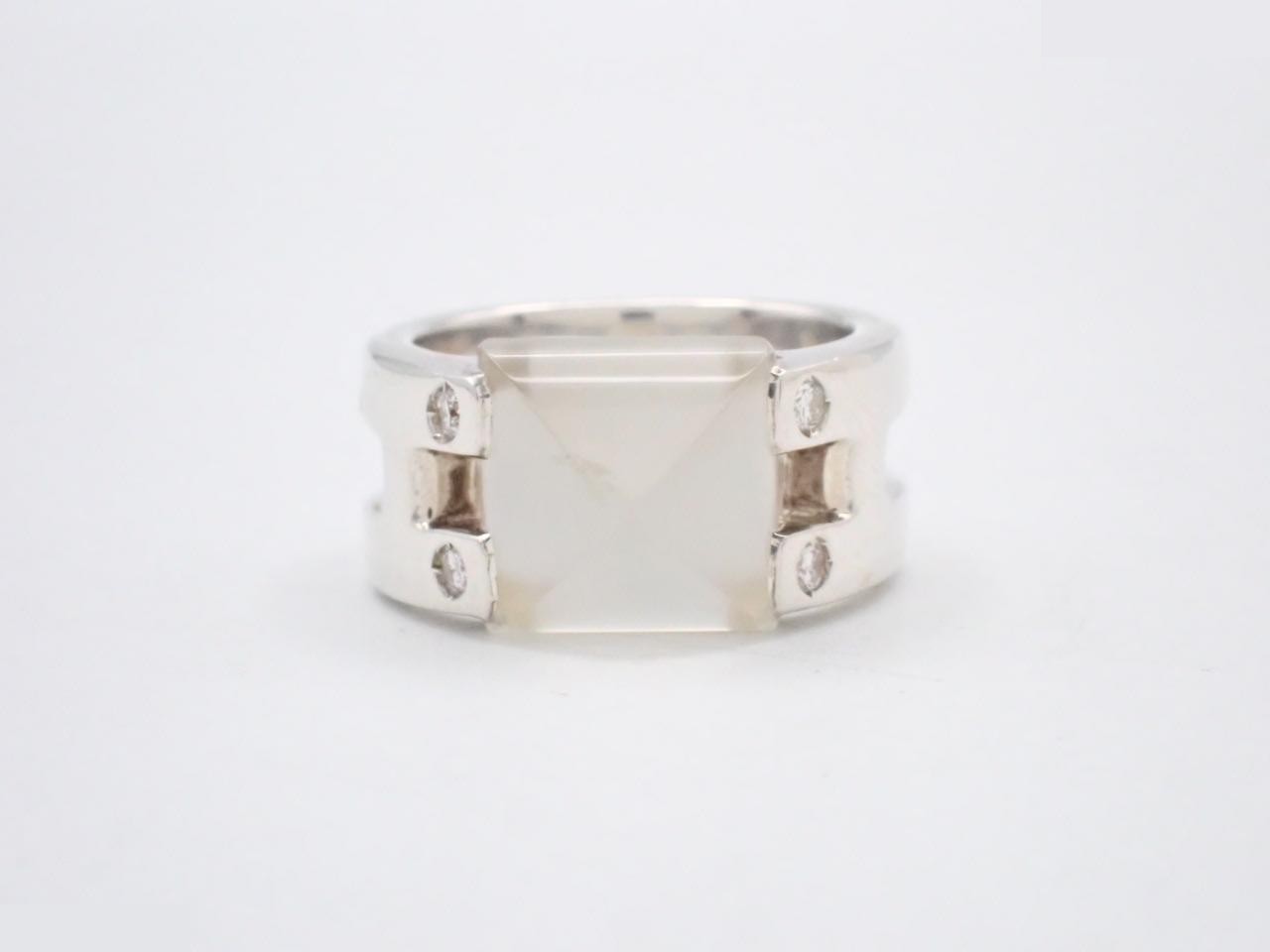 Medor Moonstone Diamond 4P 925 Ring