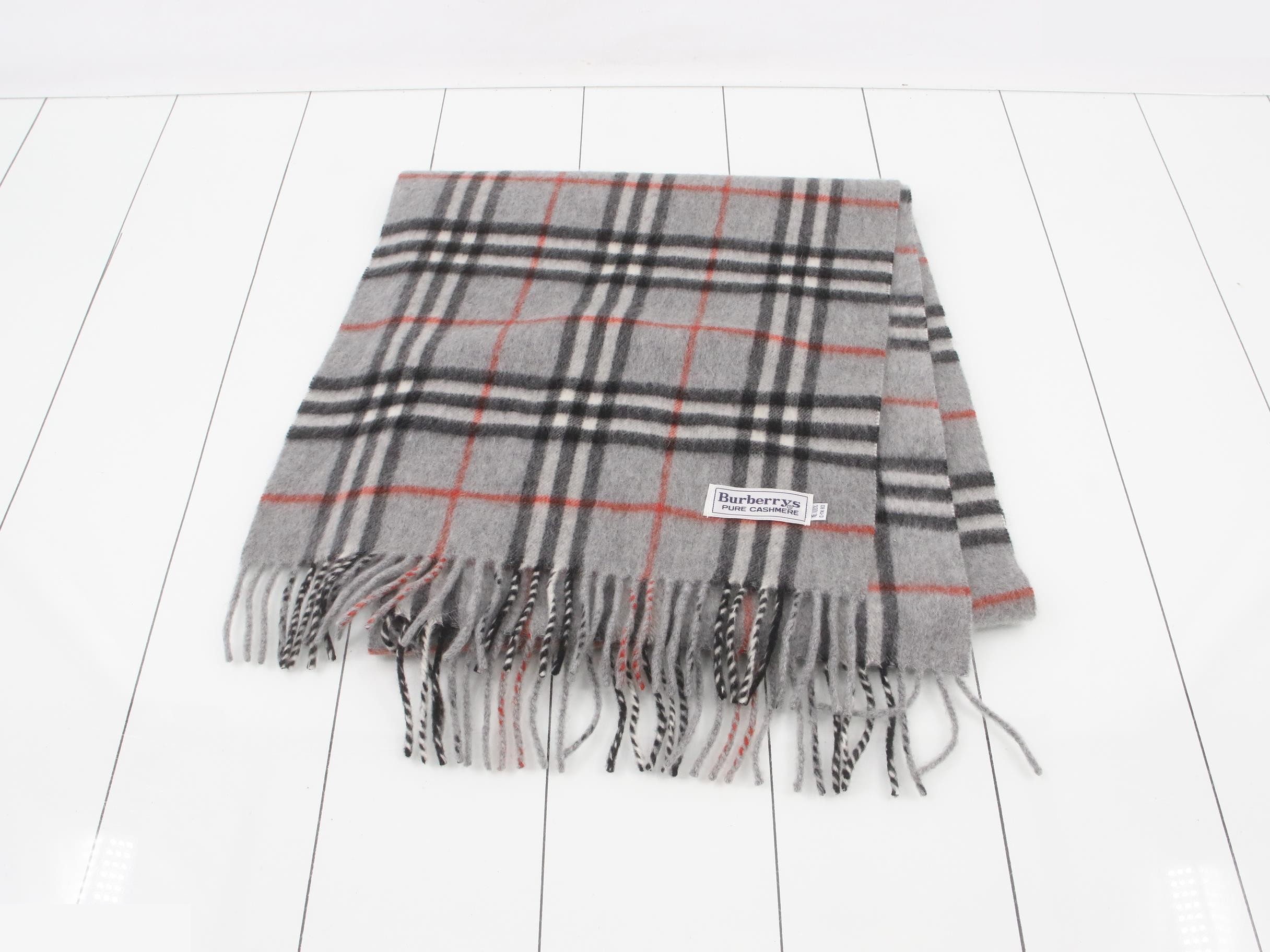 Nova Check 100% Cashmere Scarf — view 2
