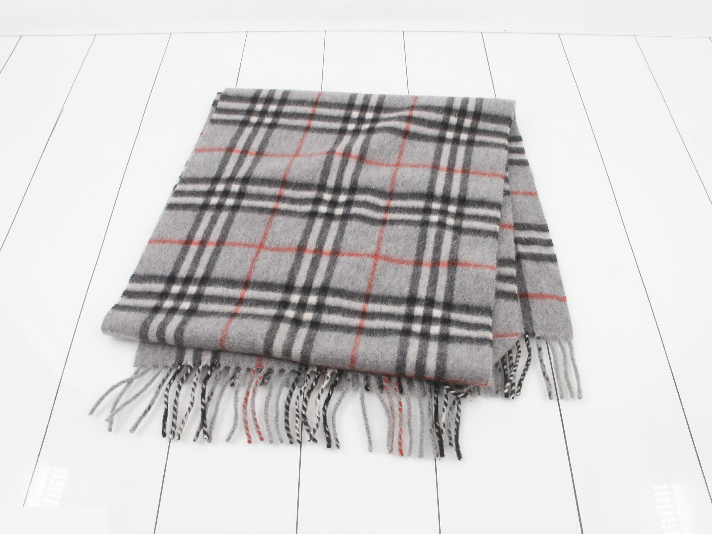 Nova Check 100% Cashmere Scarf — view 3