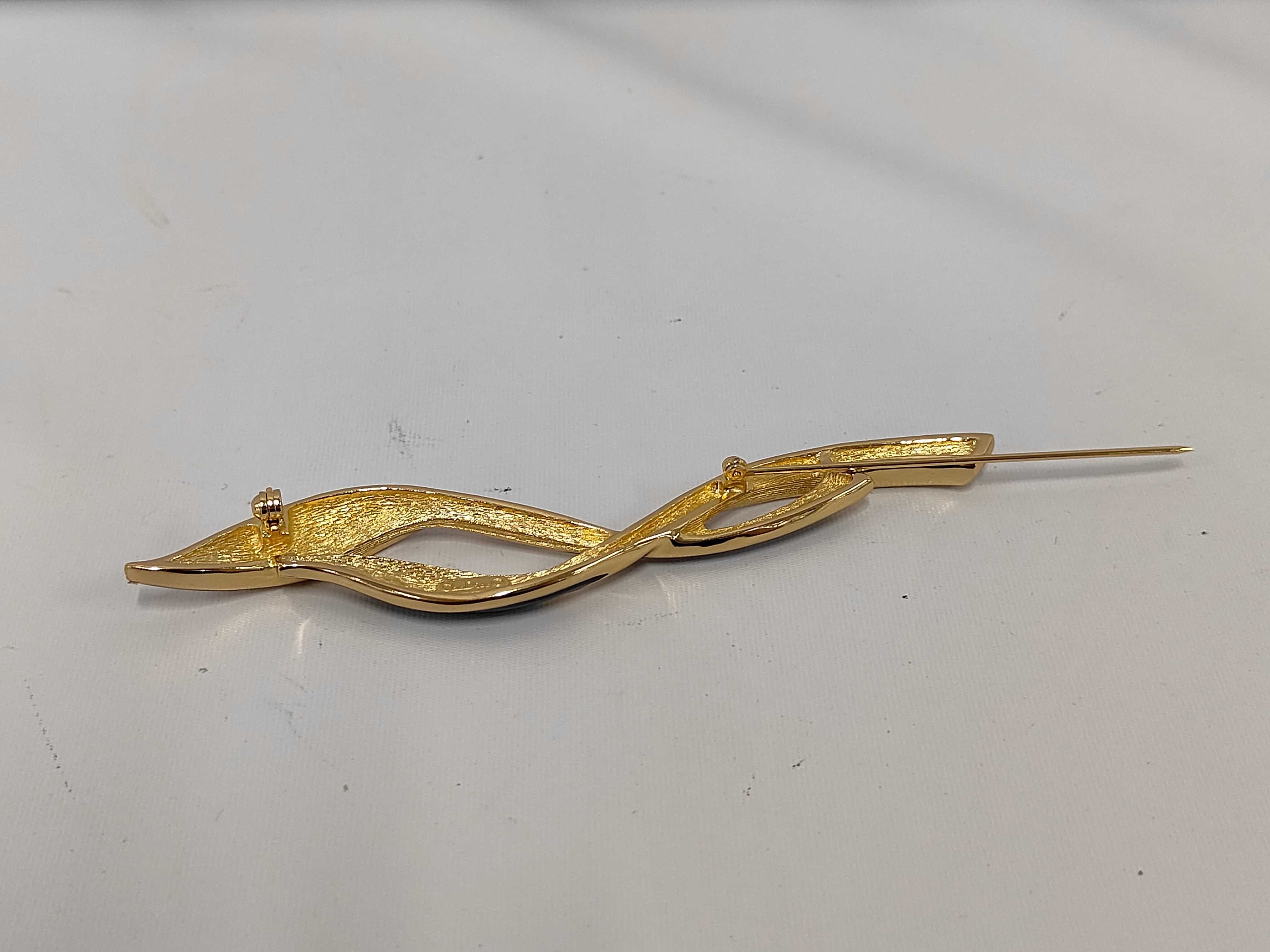 Stone Black x Gold BR Brooch — view 2