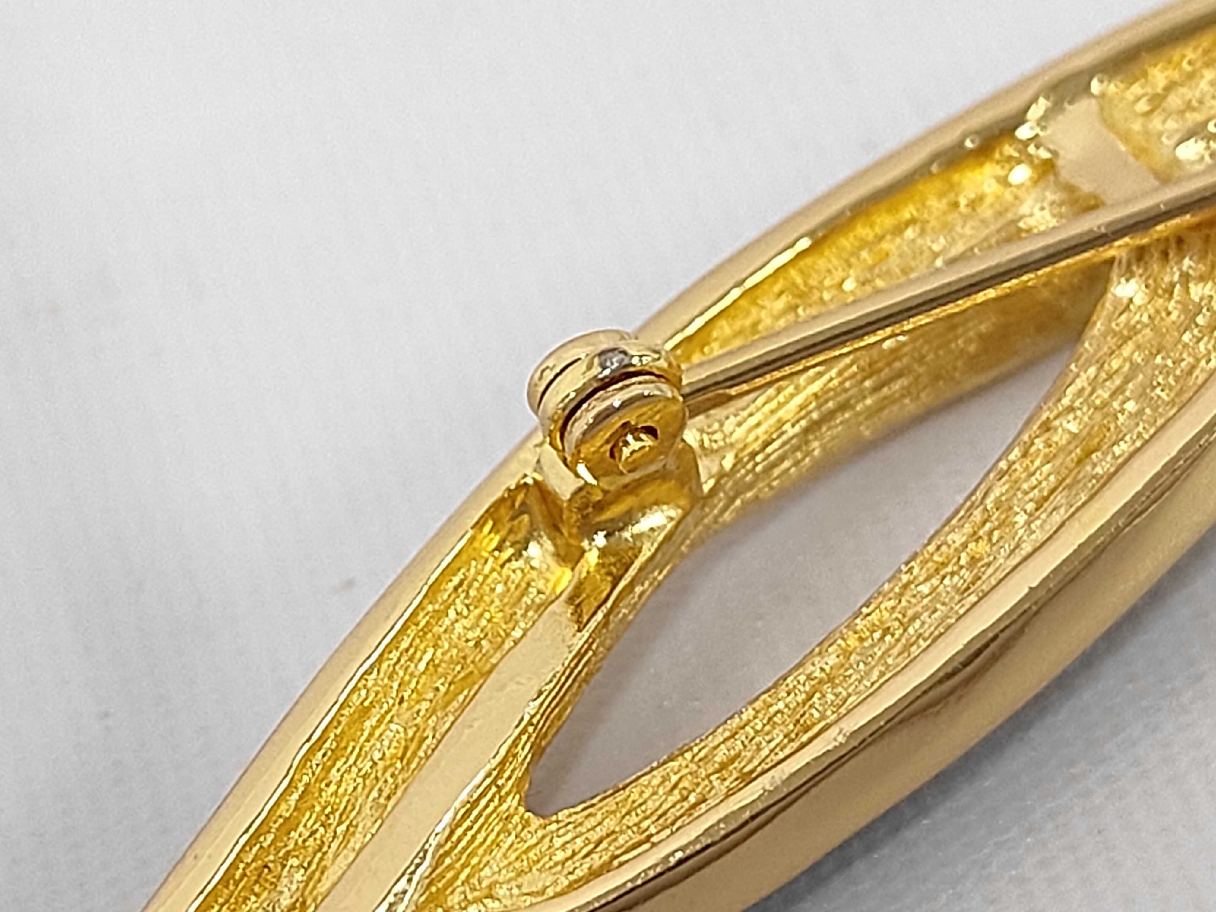 Stone Black x Gold BR Brooch — view 3