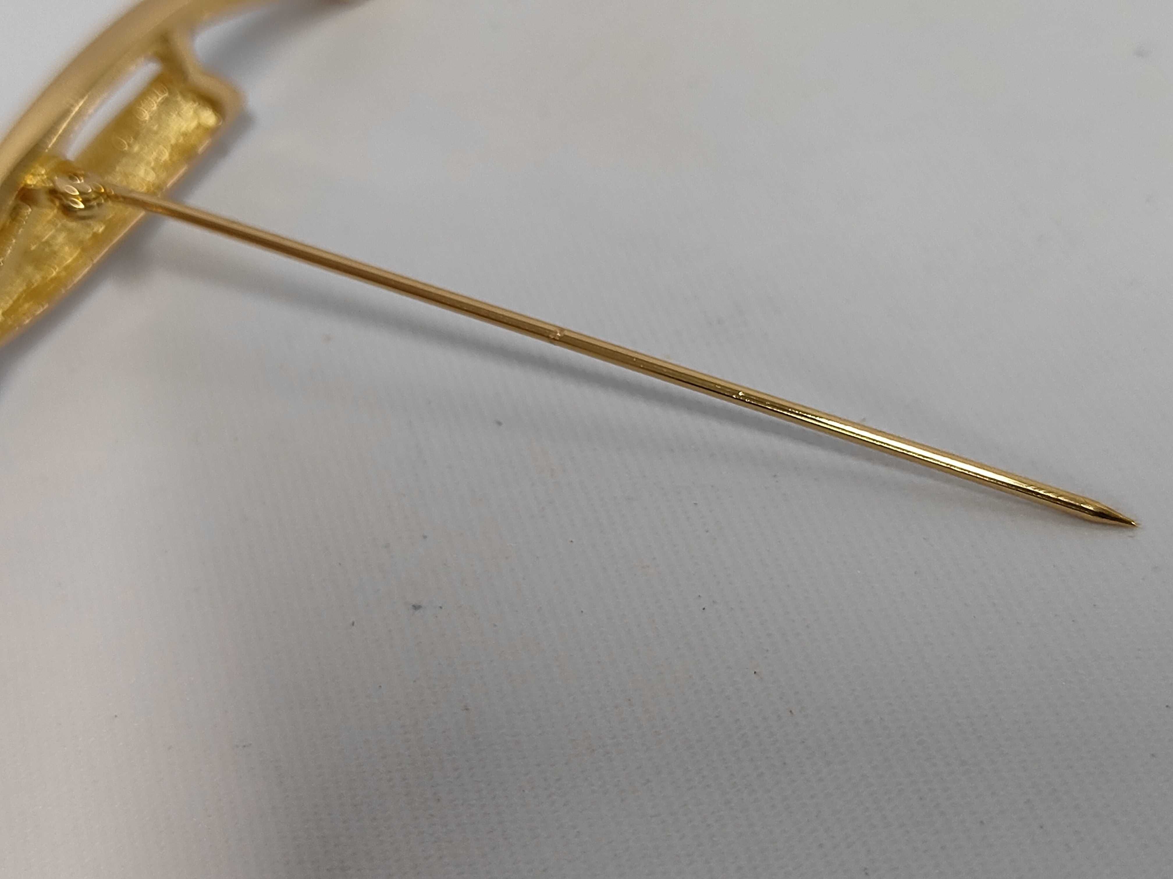 Stone Black x Gold BR Brooch — view 4