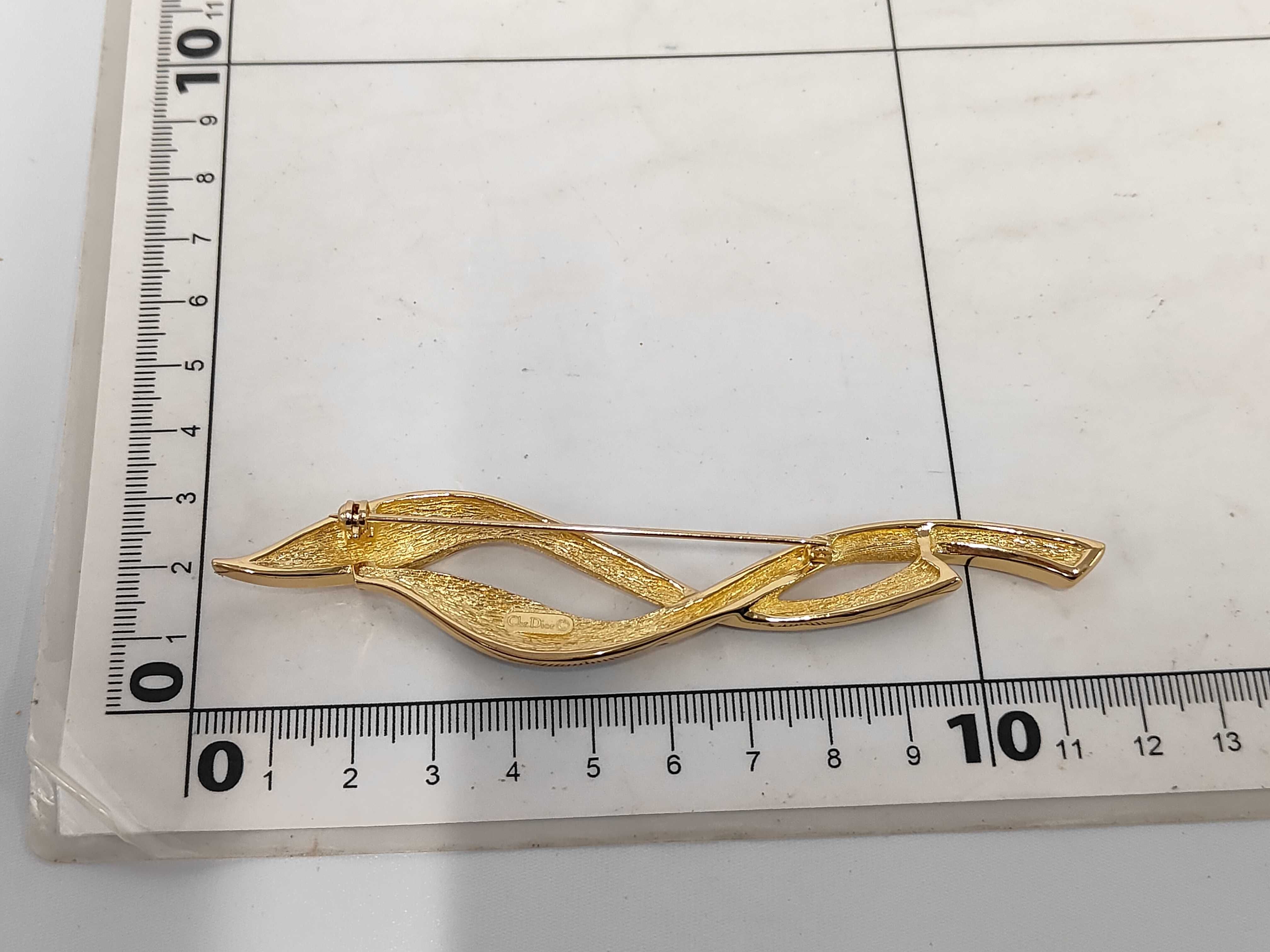 Stone Black x Gold BR Brooch — view 6